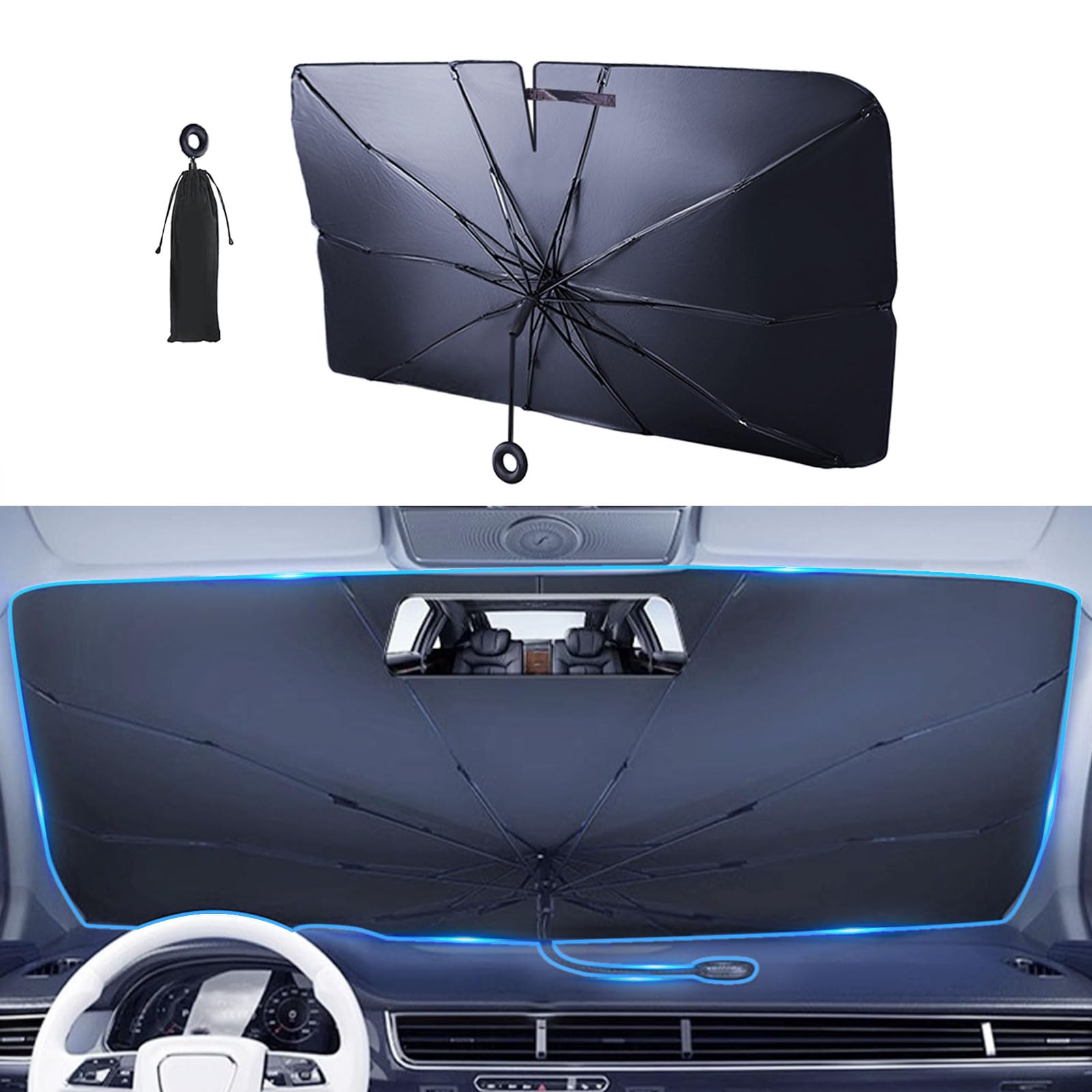 Persevere 2025 Improved Car Sunshade for Nissan Note E13 No Center Rod Foldable Windshield Umbrella Sunshade Opening Design Does Not Damage Interior
Persevere 2025 Improved Car Sunshade for Nissan Note E13 No Center Rod Foldable Windshield Umbrella Sunshade Opening Design Does Not Damage Interior