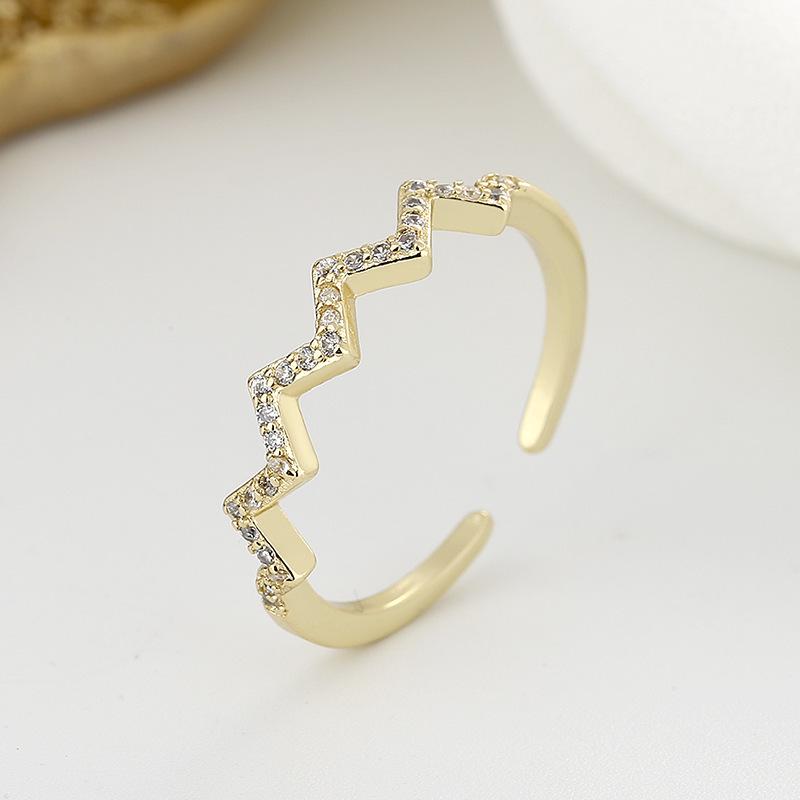 V-Shaped Rhinestone ECG Wave Ring - Fashionable European & American Style Women s Accessory. Adjustable
V-Shaped Rhinestone ECG Wave Ring - Fashionable European & American Style Women s Accessory. Adjustable