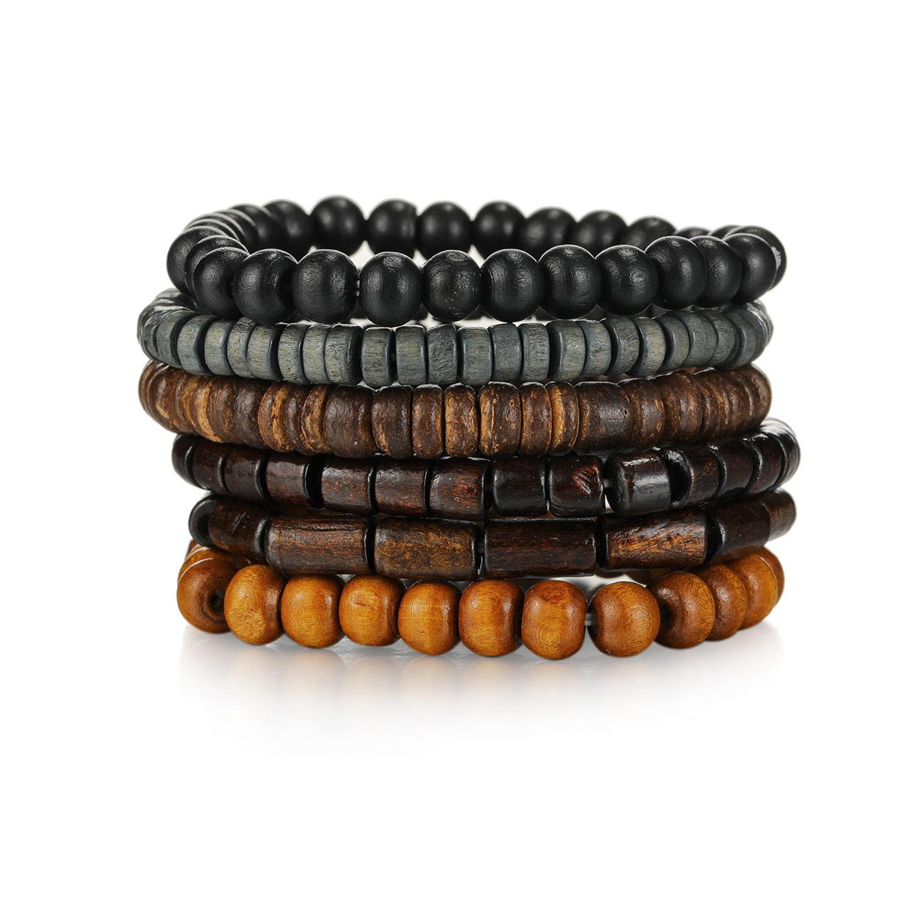5Pcs Black Volcanic Stone Wood Beads Multi-layer Elastic Bracelet for Men Couple Friends Jewelry Combination
5Pcs Black Volcanic Stone Wood Beads Multi-layer Elastic Bracelet for Men Couple Friends Jewelry Combination