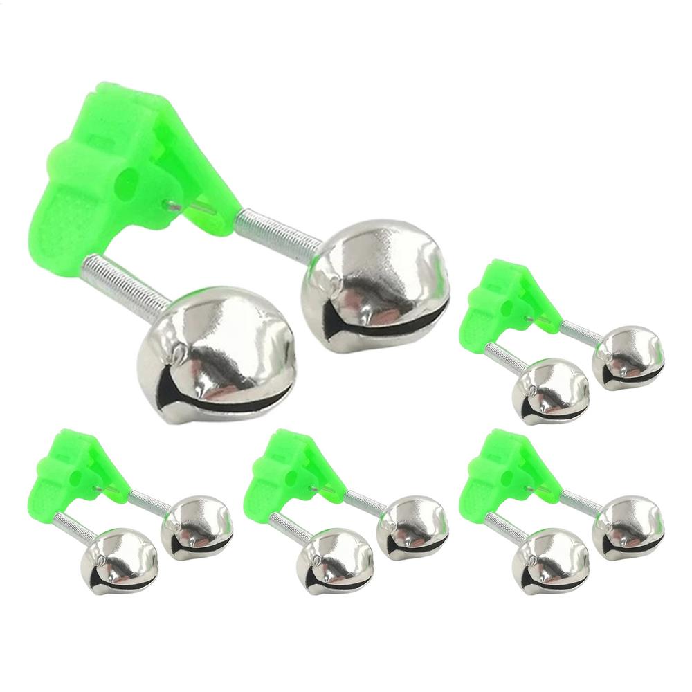 5pcs Fishing Bite Alarms Fishing Rod Bells Tip Clip Bells Ring Green ABS Fishing Accessory Outdoor Pole Fish Bites Indicators
5pcs Fishing Bite Alarms Fishing Rod Bells Tip Clip Bells Ring Green ABS Fishing Accessory Outdoor Pole Fish Bites Indicators