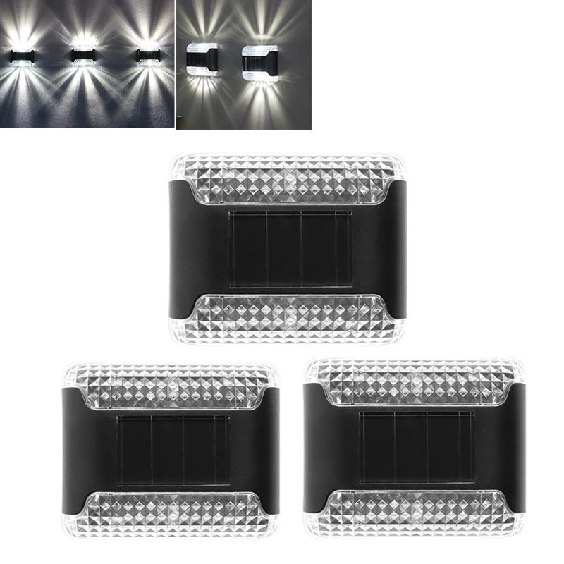 3pcs LED Solar Wall Light Outdoor Up and Down Garden White Light Lamp for Home Porch Fence Stairs Wall Backyard
3pcs LED Solar Wall Light Outdoor Up and Down Garden White Light Lamp for Home Porch Fence Stairs Wall Backyard