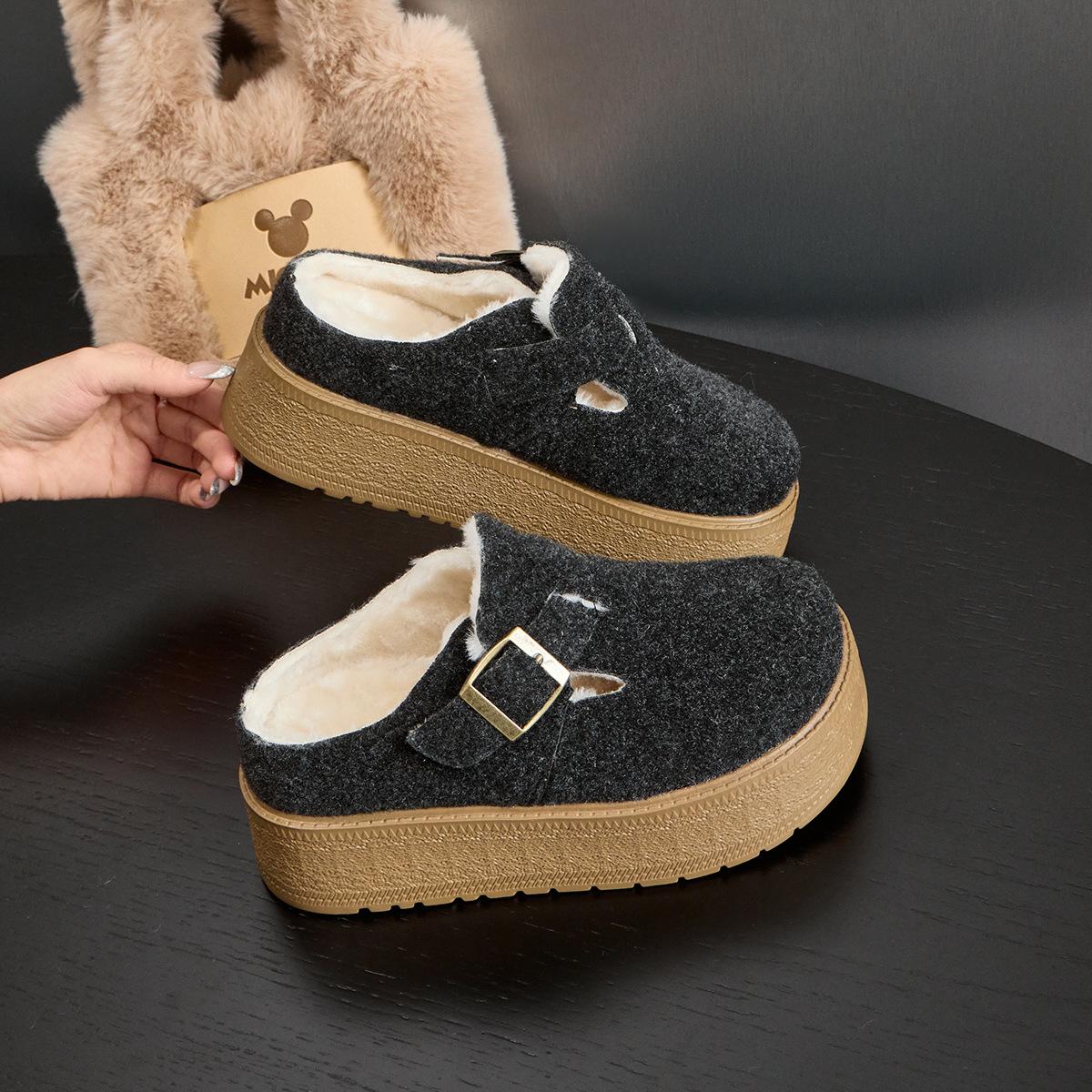 Cotton slippers velvet winter platform Birkenstocks 2025 new lazy Boken cotton shoes pedal short slippers 34
Cotton slippers velvet winter platform Birkenstocks 2025 new lazy Boken cotton shoes pedal short slippers 34