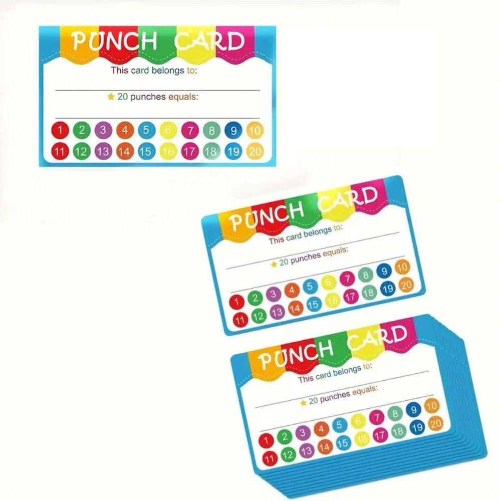 50pcs/pack Incentive Motivational Punch Cards Educational Vibrant Punch Cards Teachers 50pcs
50pcs/pack Incentive Motivational Punch Cards Educational Vibrant Punch Cards Teachers 50pcs