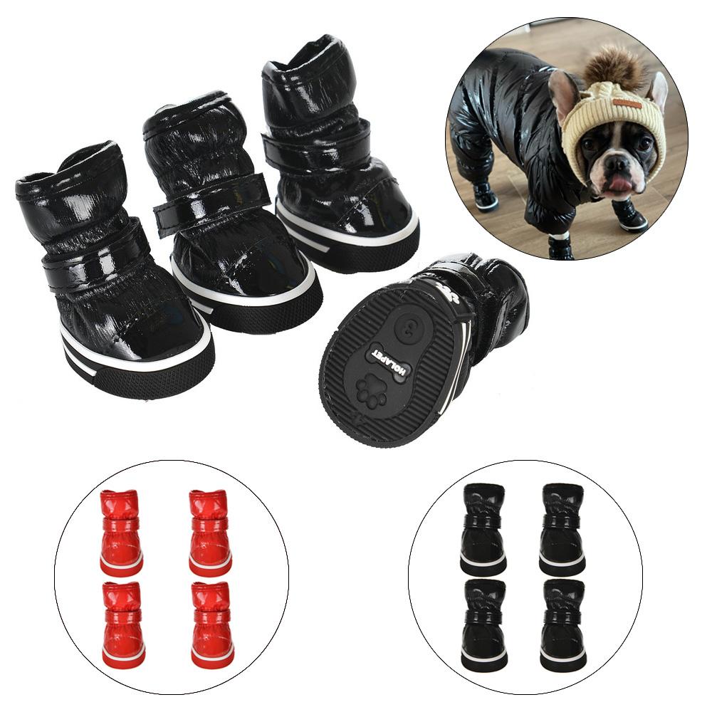4pc/set Pet Dog Shoes Winter Snow Boots For Small Medium Dogs Cats Waterproof Anti-Slip Puppy Leather Shoes Chihuahua Supplies 1 чорний
4pc/set Pet Dog Shoes Winter Snow Boots For Small Medium Dogs Cats Waterproof Anti-Slip Puppy Leather Shoes Chihuahua Supplies 1 чорний