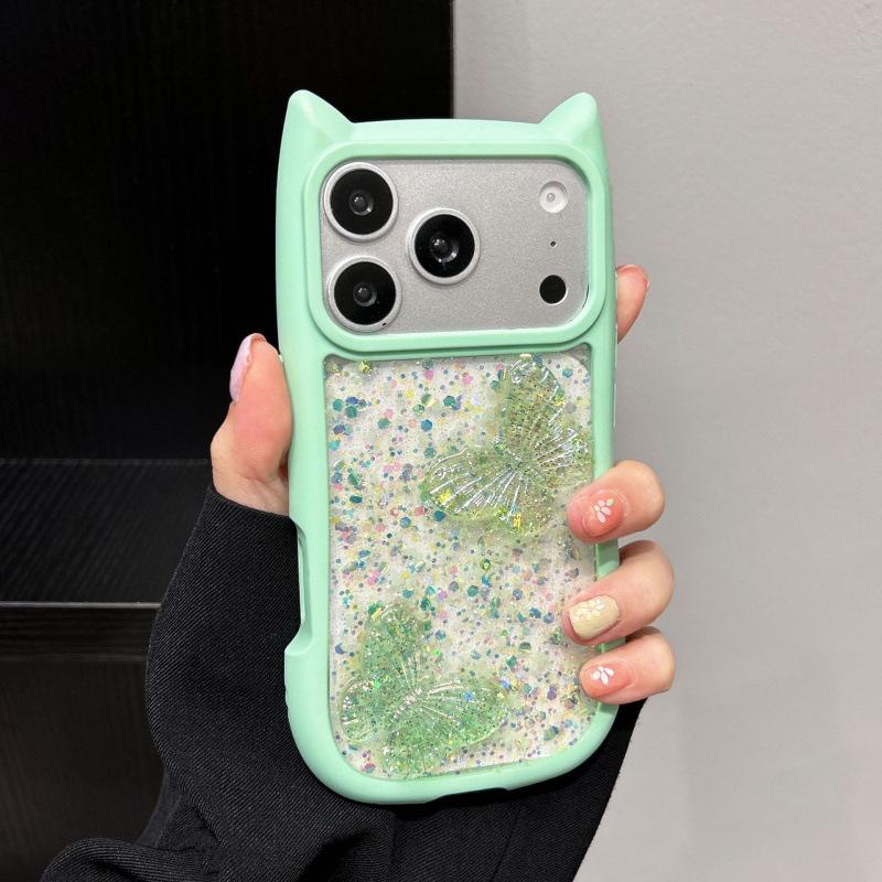 3D Gel Butterfly Phone Case for iPhone 17 Pro Max, Drop-proof with Cat Ear Cartoons 15 Pro зелёный
3D Gel Butterfly Phone Case for iPhone 17 Pro Max, Drop-proof with Cat Ear Cartoons 15 Pro зелёный