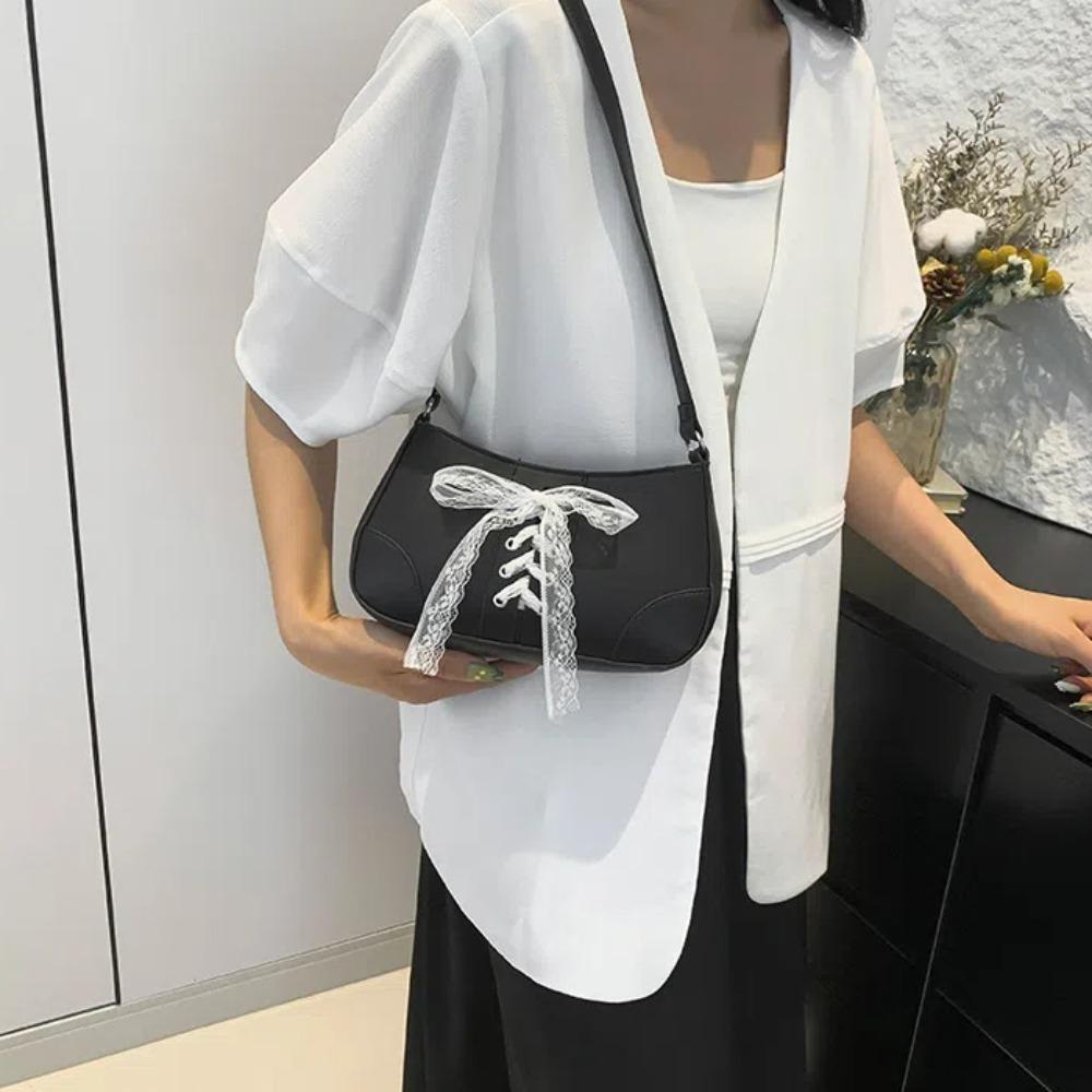 Y2K Lace Ban Handbag Large Capacity Texture Handbag Armpit Bag PU Underarm Bag Women білий
Y2K Lace Ban Handbag Large Capacity Texture Handbag Armpit Bag PU Underarm Bag Women білий