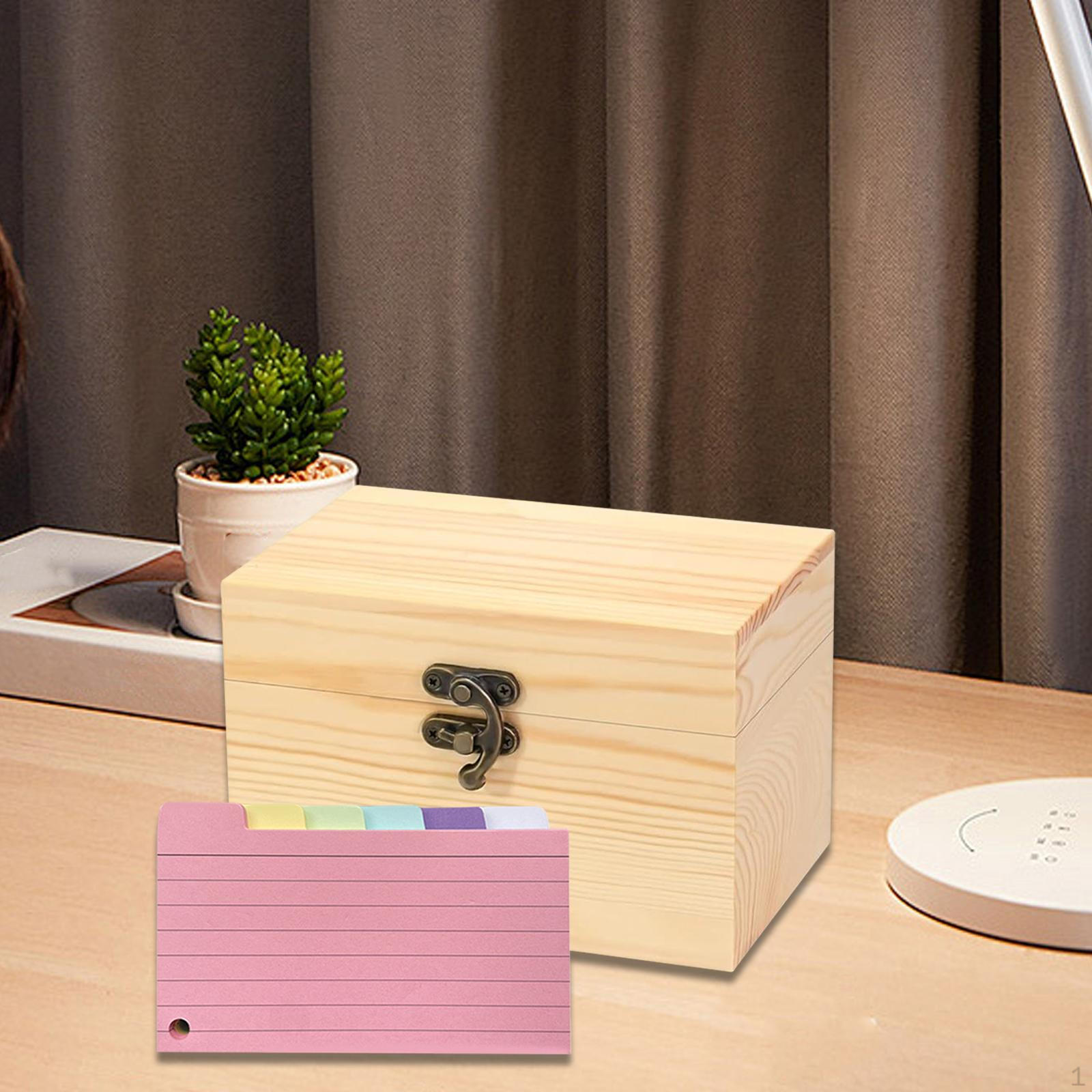 Index Card Holder Organizer Note Cards Lightweight Dorm Large Capacity Heavy Duty with Lid Wooden
Index Card Holder Organizer Note Cards Lightweight Dorm Large Capacity Heavy Duty with Lid Wooden