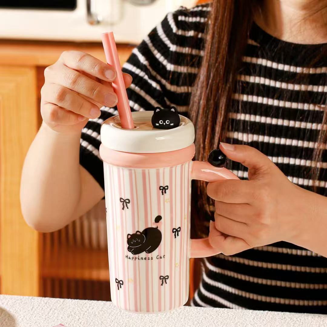 New Summer Straw Cup Mug Large Capacity Ceramic Kettle Cup with Lid High Value Gift for Girls 701mL -800mL
New Summer Straw Cup Mug Large Capacity Ceramic Kettle Cup with Lid High Value Gift for Girls 701mL -800mL