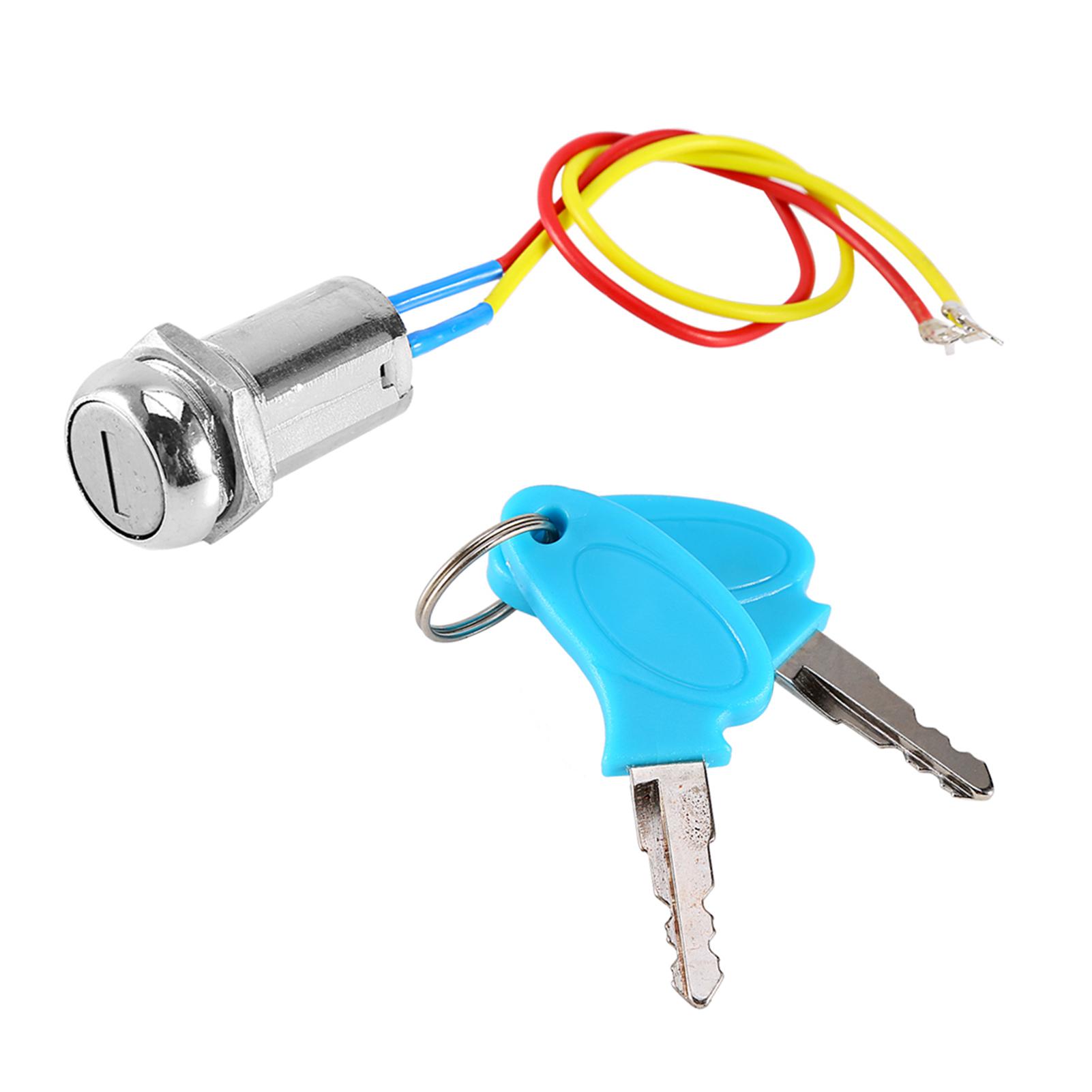 2-проводной ключ зажигания, замок для ключей, замок для электрического скутера, квадроцикла, мопеда, карт чёрный
2-проводной ключ зажигания, замок для ключей, замок для электрического скутера, квадроцикла, мопеда, карт чёрный