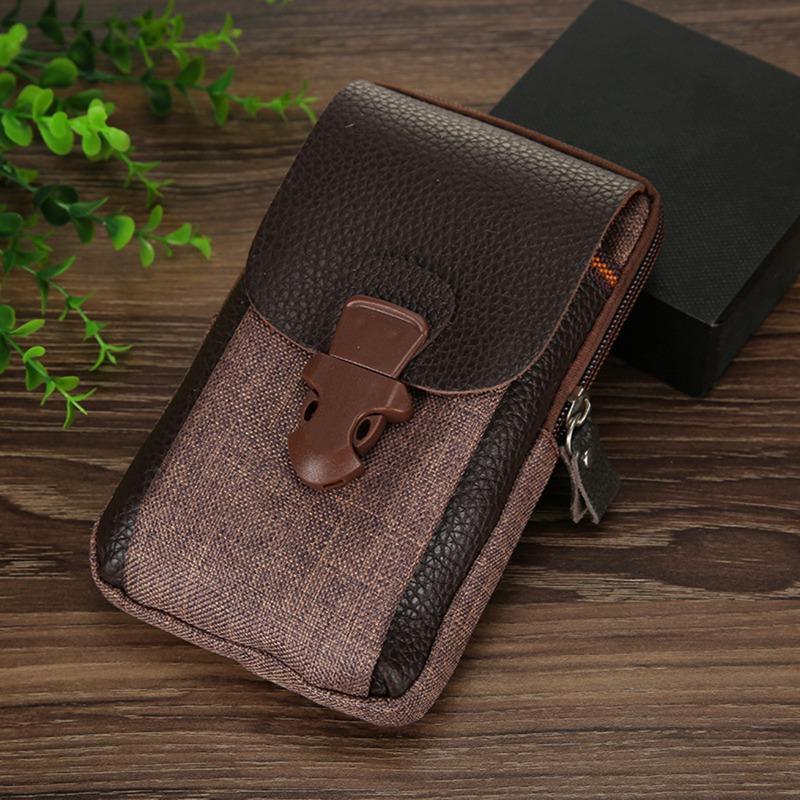 Black Men s Mobile Phone Bag Pu Leather Double Zipper Men s Waist Bag Coin Purse Outdoor Male Waist Bag
Black Men s Mobile Phone Bag Pu Leather Double Zipper Men s Waist Bag Coin Purse Outdoor Male Waist Bag