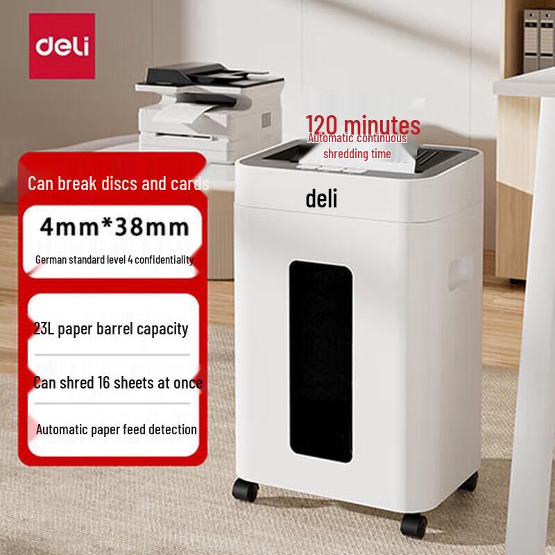 Deli GA430 Office and Home Paper Shredder CN plug (adapter included)
Deli GA430 Office and Home Paper Shredder CN plug (adapter included)