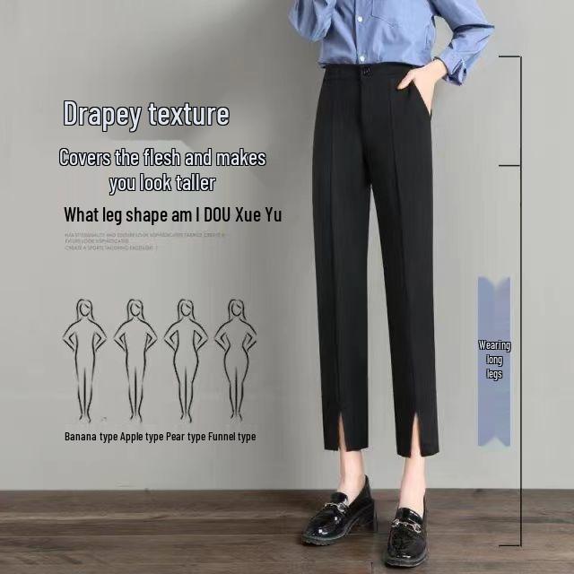 Children s High-Waisted Cropped Slimming Suit Pants - Summer, Professional, Straight-Leg, Petite, with Front Split XL (115-125 jin)
Children s High-Waisted Cropped Slimming Suit Pants - Summer, Professional, Straight-Leg, Petite, with Front Split XL (115-125 jin)