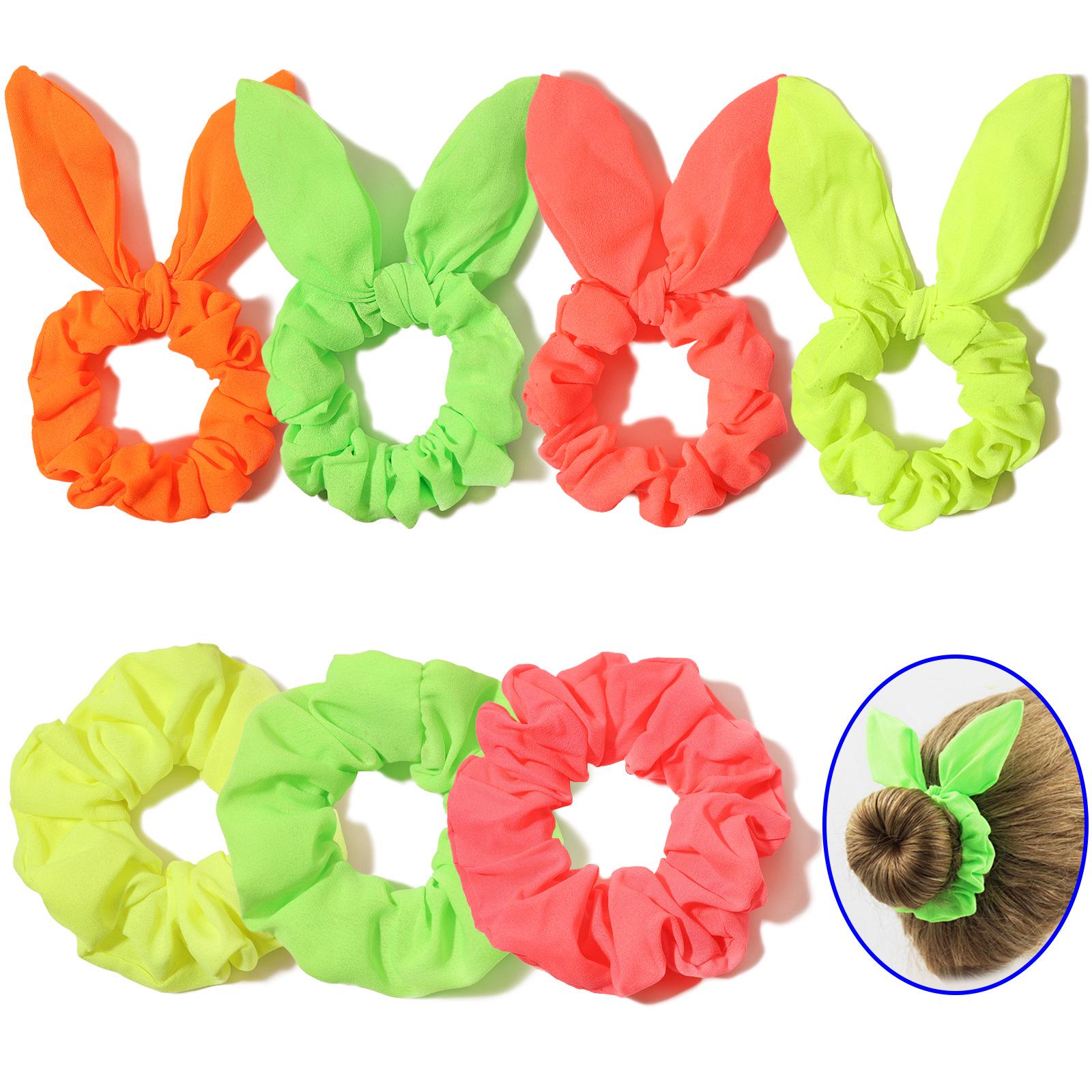 Duoling Fluorescent Rabbit Ears Bow Hair Tie - Cute Chiffon Elastic Hair Accessory for Girls
Duoling Fluorescent Rabbit Ears Bow Hair Tie - Cute Chiffon Elastic Hair Accessory for Girls