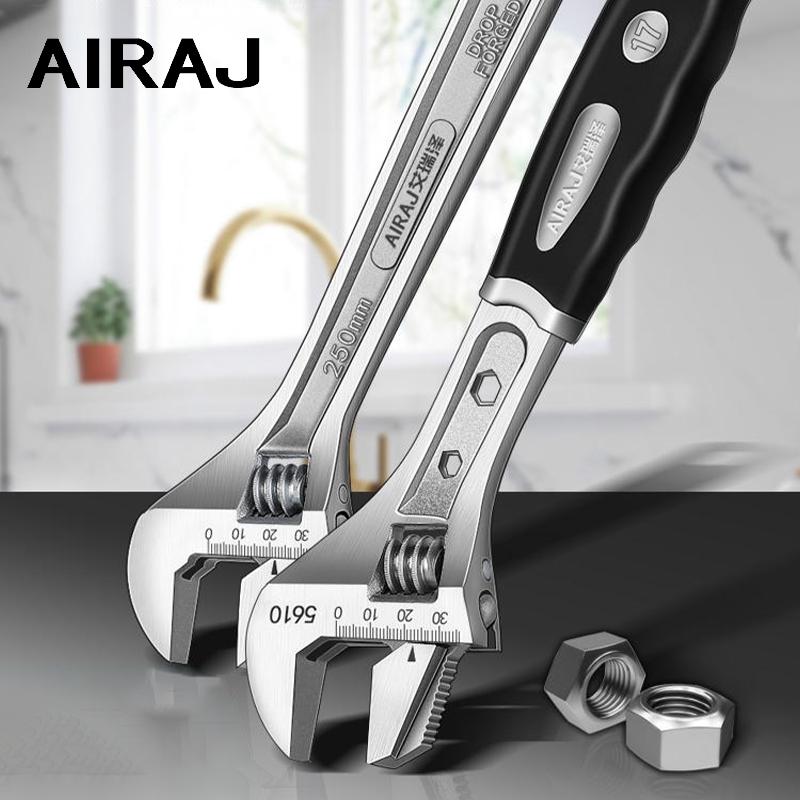 AIRAJ 8 Inch Adjustable Wrench Tool, Open Mouthed Bathroom Planner, Household Glue Pack, Anti Slip and Durable Tool
AIRAJ 8 Inch Adjustable Wrench Tool, Open Mouthed Bathroom Planner, Household Glue Pack, Anti Slip and Durable Tool