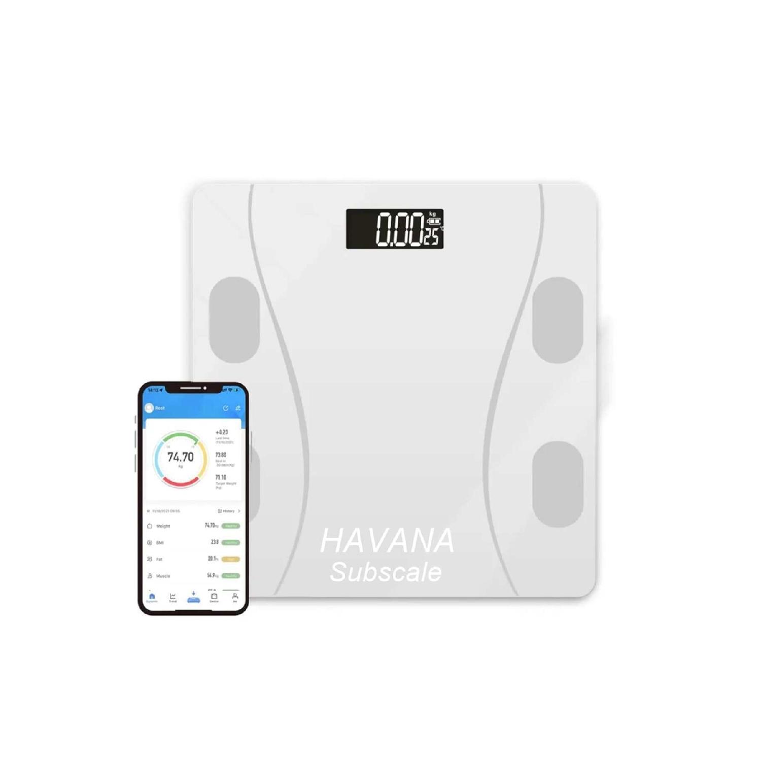 White Fat Meter Multifunctional Scale Smart Bluetooth Weighing Scale - App App Ios Android Weighing Scale
White Fat Meter Multifunctional Scale Smart Bluetooth Weighing Scale - App App Ios Android Weighing Scale