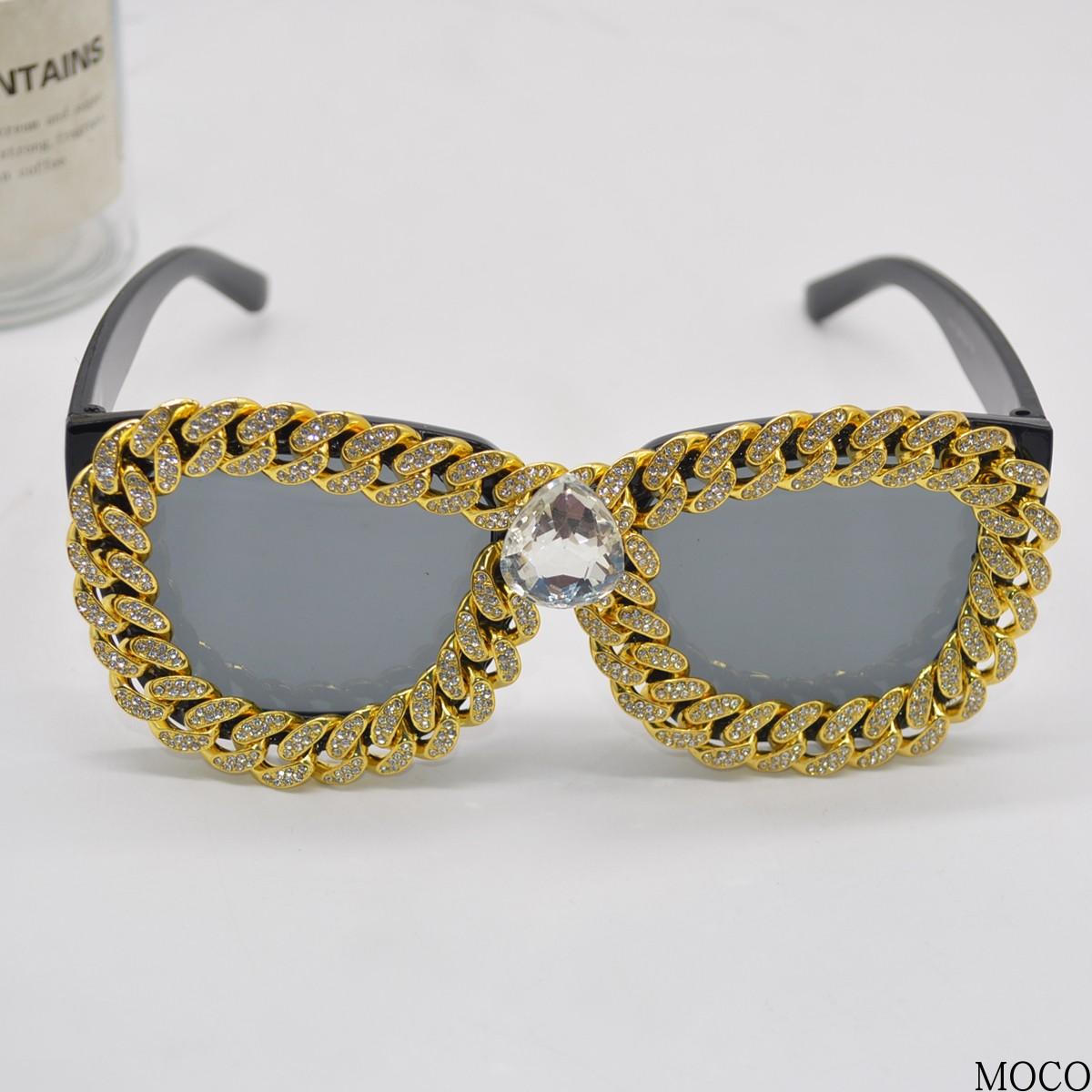New Fashion Frame with Diamonds Chain Sunglasses Modern Personalized Eyeglasses Fashion Street Women s Sunglasses золотой
New Fashion Frame with Diamonds Chain Sunglasses Modern Personalized Eyeglasses Fashion Street Women s Sunglasses золотой