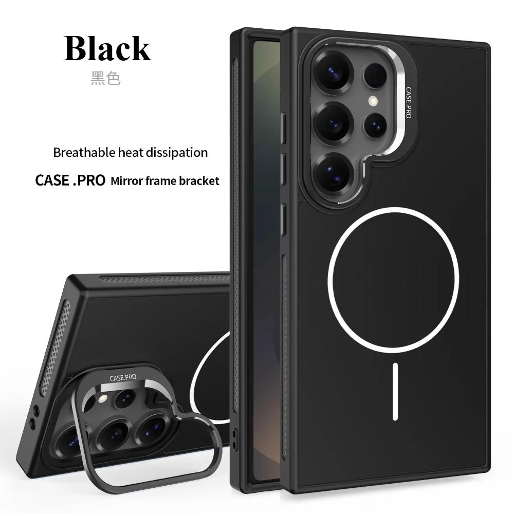 Invisible Bracket Cooling Function Case for Samsung Galaxy S25 S24 Ultra with MagSafe Wireless Charging Drop Protection Cover Samsung Galaxy S24 чорний
Invisible Bracket Cooling Function Case for Samsung Galaxy S25 S24 Ultra with MagSafe Wireless Charging Drop Protection Cover Samsung Galaxy S24 чорний