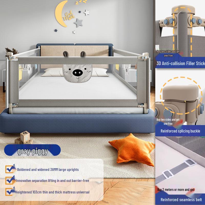 Толстостенный трубчатый детский прикроватный защитный барьер - Защита от падения 1.2m
Толстостенный трубчатый детский прикроватный защитный барьер - Защита от падения 1.2m