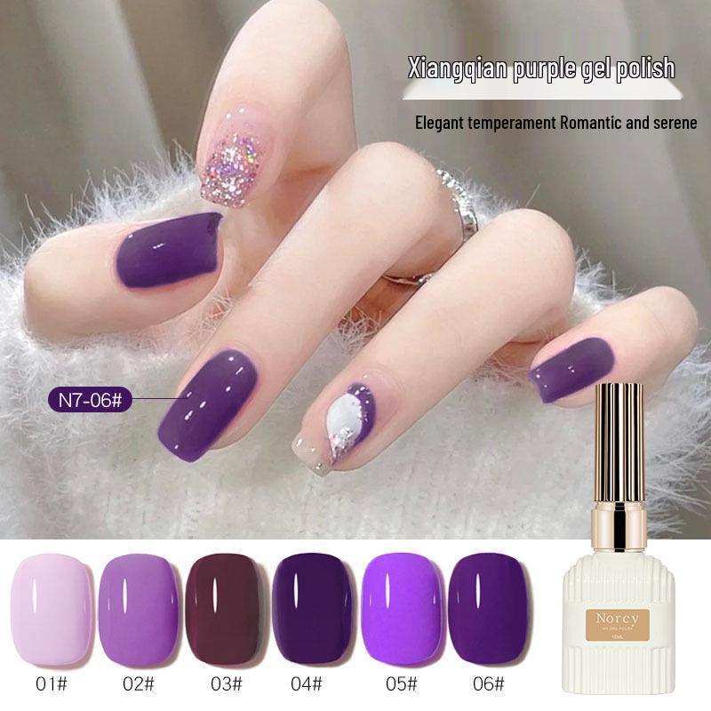 2024 Spring/Summer Purple Gel Polish Collection: Skin-Brightening Taro & Grape Purple, Trendy Small Set for Nail Salons.
2024 Spring/Summer Purple Gel Polish Collection: Skin-Brightening Taro & Grape Purple, Trendy Small Set for Nail Salons.