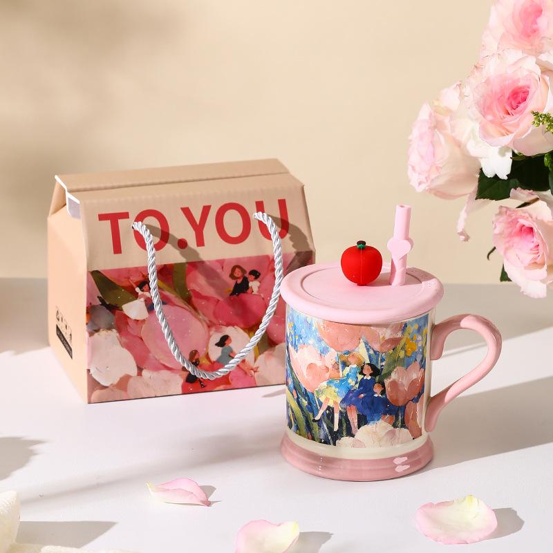 Девушка с морем цветов Керамическая кружка Богиня Подарок для пары Высокая Милая Масляная живопись Чашка для воды Сувенир Подарочная кружка Подарочная коробка 301-400ml
Девушка с морем цветов Керамическая кружка Богиня Подарок для пары Высокая Милая Масляная живопись Чашка для воды Сувенир Подарочная кружка Подарочная коробка 301-400ml