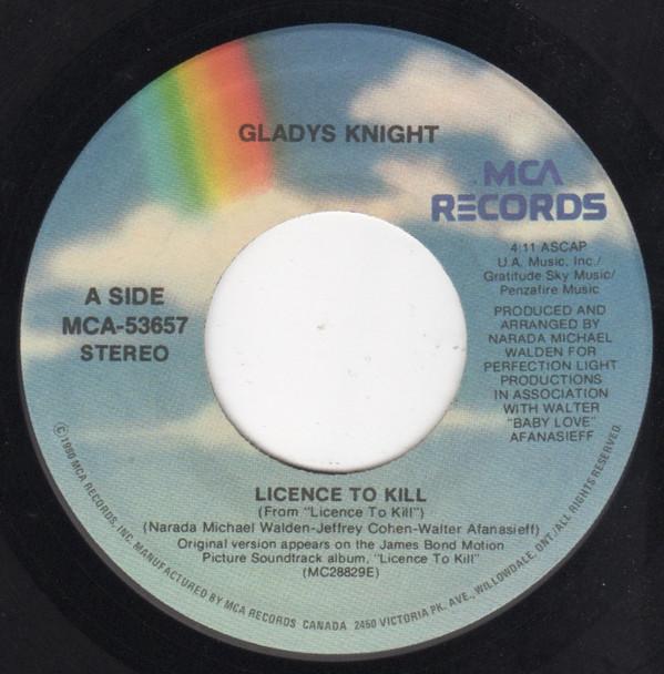 7inch Record GLADYS KNIGHT - License To Kill MCA53657 MCA Records 1989 Canada Soul/Funk Used
7inch Record GLADYS KNIGHT - License To Kill MCA53657 MCA Records 1989 Canada Soul/Funk Used