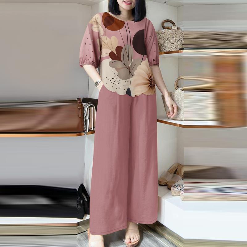 ZANZEA Женские повседневные комплекты из блузки и брюк с принтом из двух предметов 5XL камео розовый
ZANZEA Женские повседневные комплекты из блузки и брюк с принтом из двух предметов 5XL камео розовый