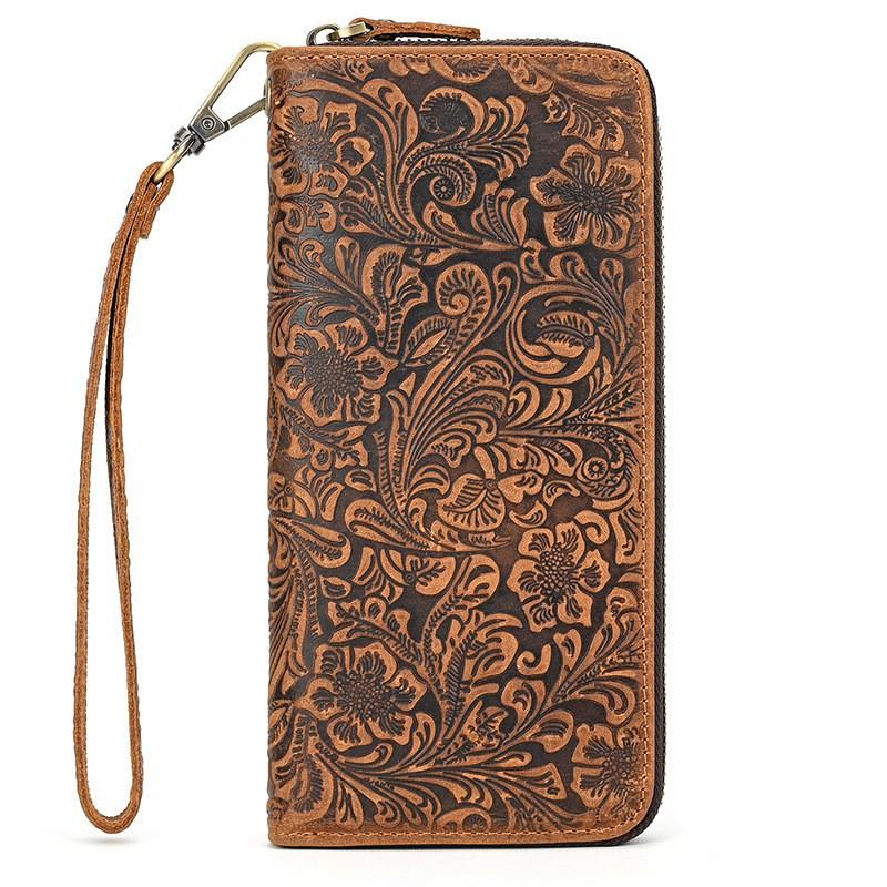 Men s Crazy Horse Leather Wallet Retro Embossed Fashion Long Zipper Handbag Multi Card Slot Mobile Money
Men s Crazy Horse Leather Wallet Retro Embossed Fashion Long Zipper Handbag Multi Card Slot Mobile Money
