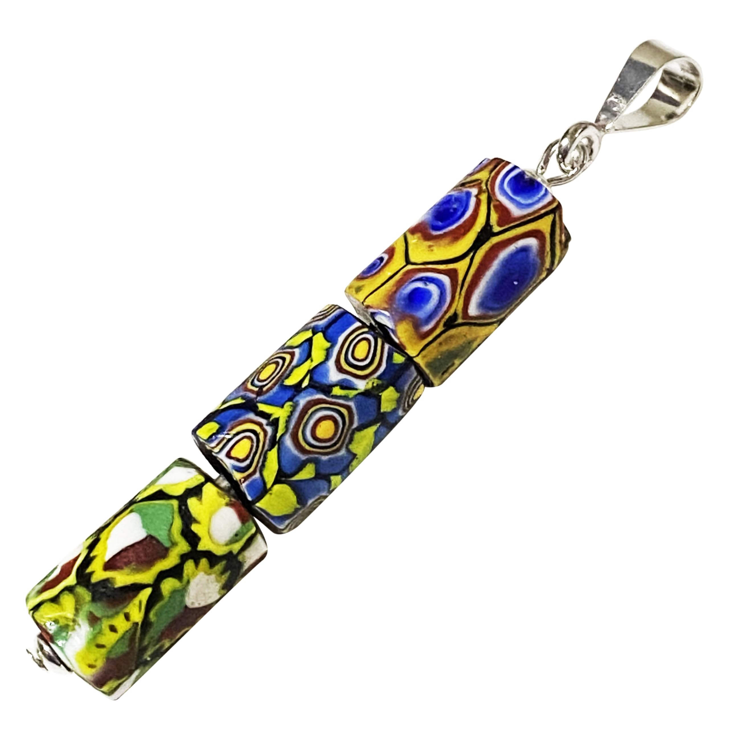 Venetian Lampwork Beads, 3 Strands, Millefiori, Antique Beads, SILVER925, Pendant Top, Venetian Trade Beads, Old Beads, European Antique Beads,
Venetian Lampwork Beads, 3 Strands, Millefiori, Antique Beads, SILVER925, Pendant Top, Venetian Trade Beads, Old Beads, European Antique Beads,