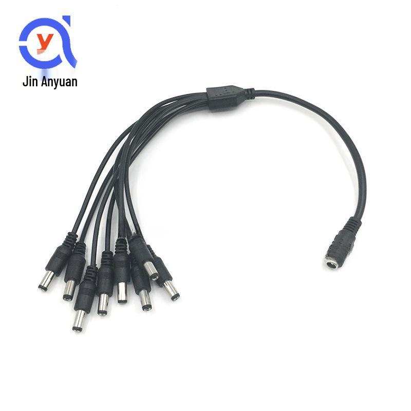 All-Copper 1-to-8 Power Splitter Cable, 12V, for Centralized Power Supply and Camera Monitoring
All-Copper 1-to-8 Power Splitter Cable, 12V, for Centralized Power Supply and Camera Monitoring