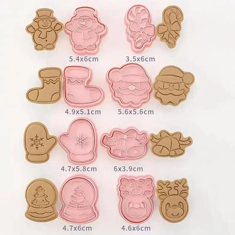 8pcs/set Cartoon Plastic Baking Mold Christmas Cookie Cutter Fudge Chocolate Cake Dessert Baking Decoration Tool Cake Mold
8pcs/set Cartoon Plastic Baking Mold Christmas Cookie Cutter Fudge Chocolate Cake Dessert Baking Decoration Tool Cake Mold