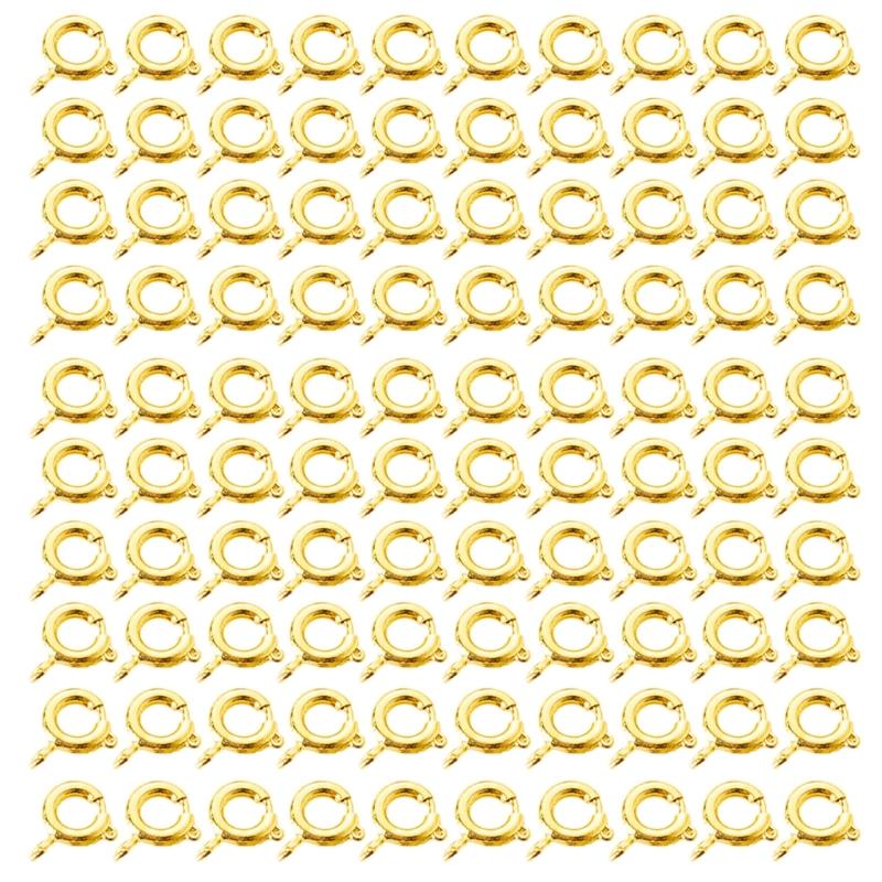 Set of 100 Spring Clasps for Jewelry Making Easy to Use Extension Chain Buckles 1
Set of 100 Spring Clasps for Jewelry Making Easy to Use Extension Chain Buckles 1
