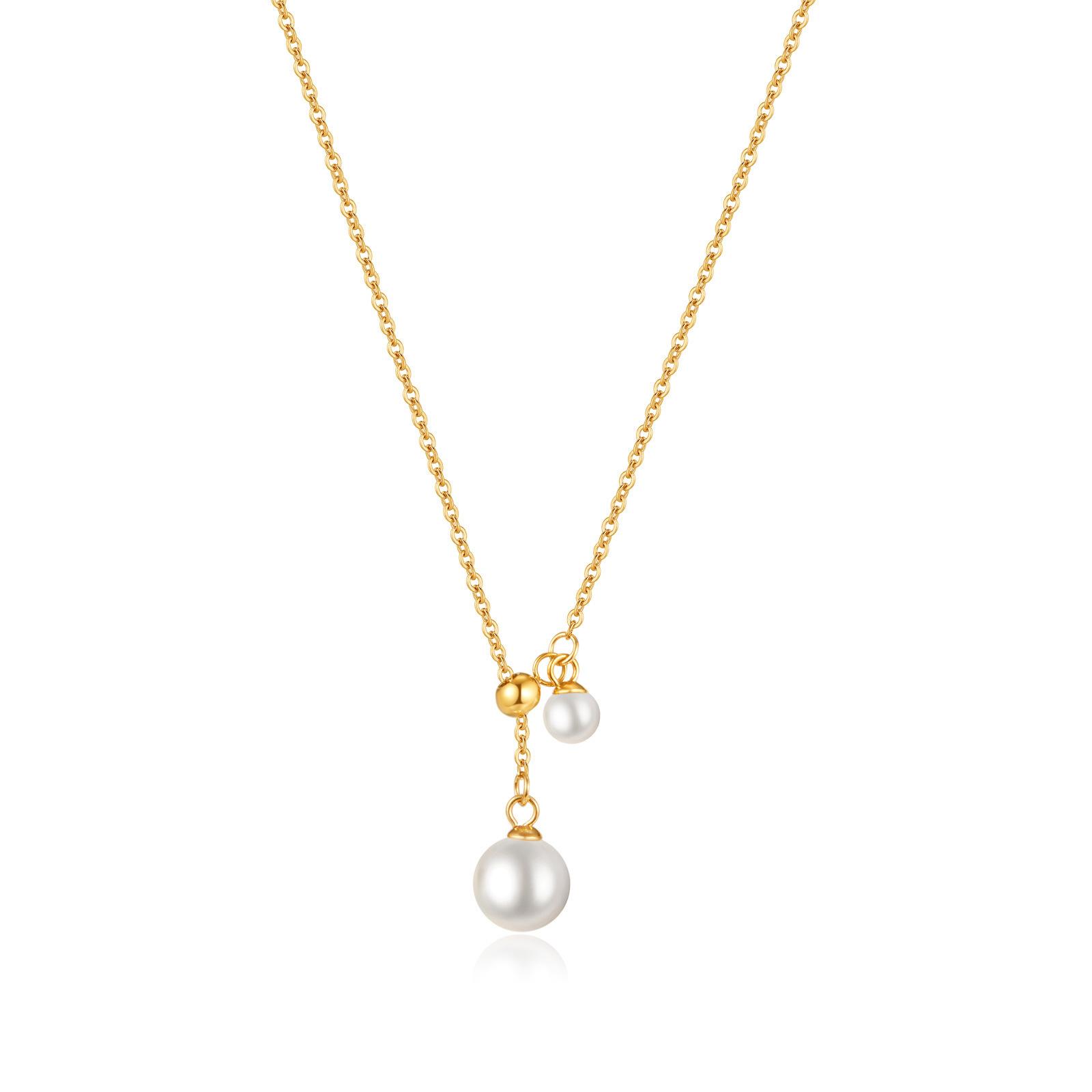 Opk Jewelry Light Luxury Fashion Design Pearl Titanium Steel Collarbone Necklace Simple Temperament Small Light Bulb Neck Chain Women
Opk Jewelry Light Luxury Fashion Design Pearl Titanium Steel Collarbone Necklace Simple Temperament Small Light Bulb Neck Chain Women