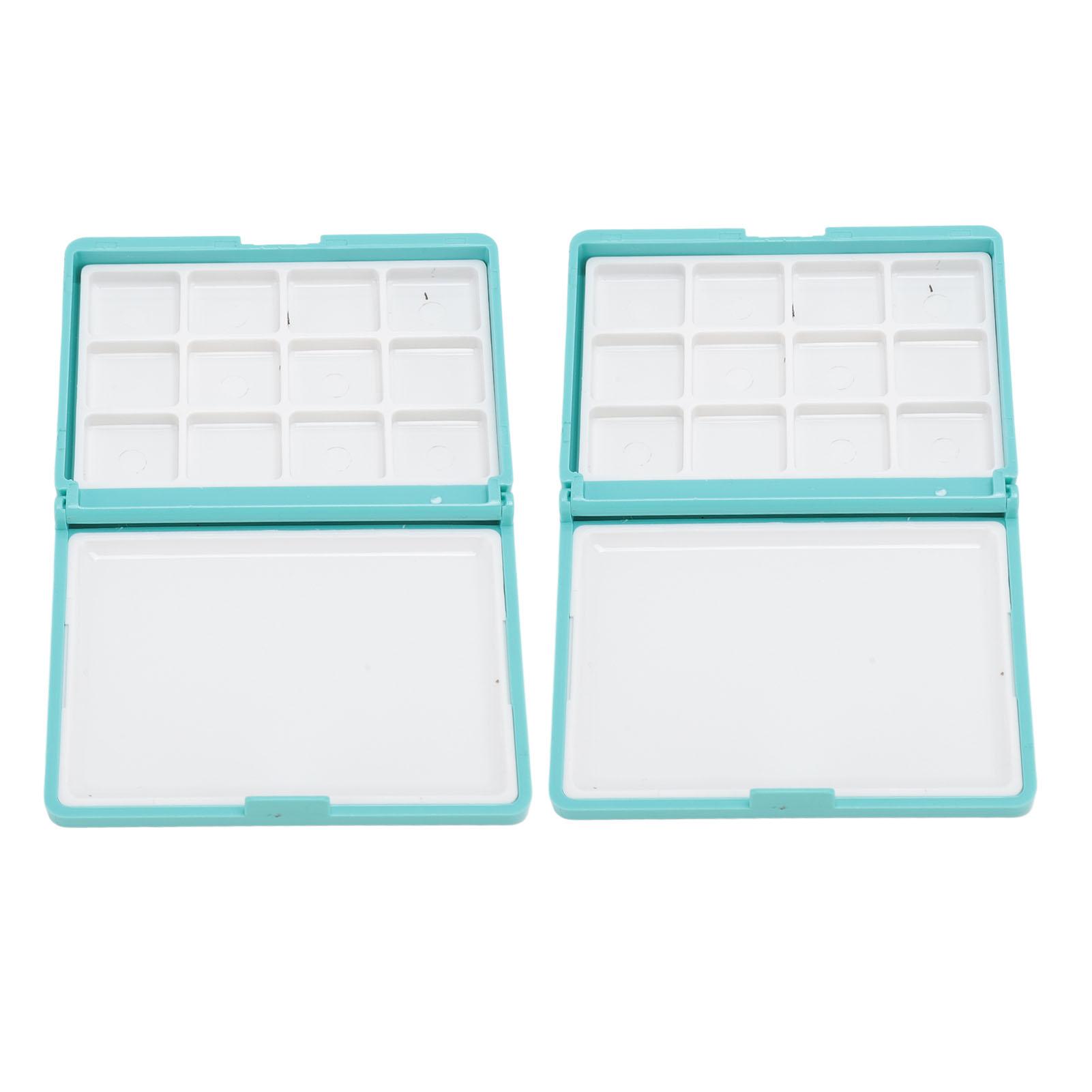 2Pcs Portable Watercolor Box Detachable Easy to Clean Compact Mini Watercolor Palette Box for Beginners Artists Blue 12
2Pcs Portable Watercolor Box Detachable Easy to Clean Compact Mini Watercolor Palette Box for Beginners Artists Blue 12