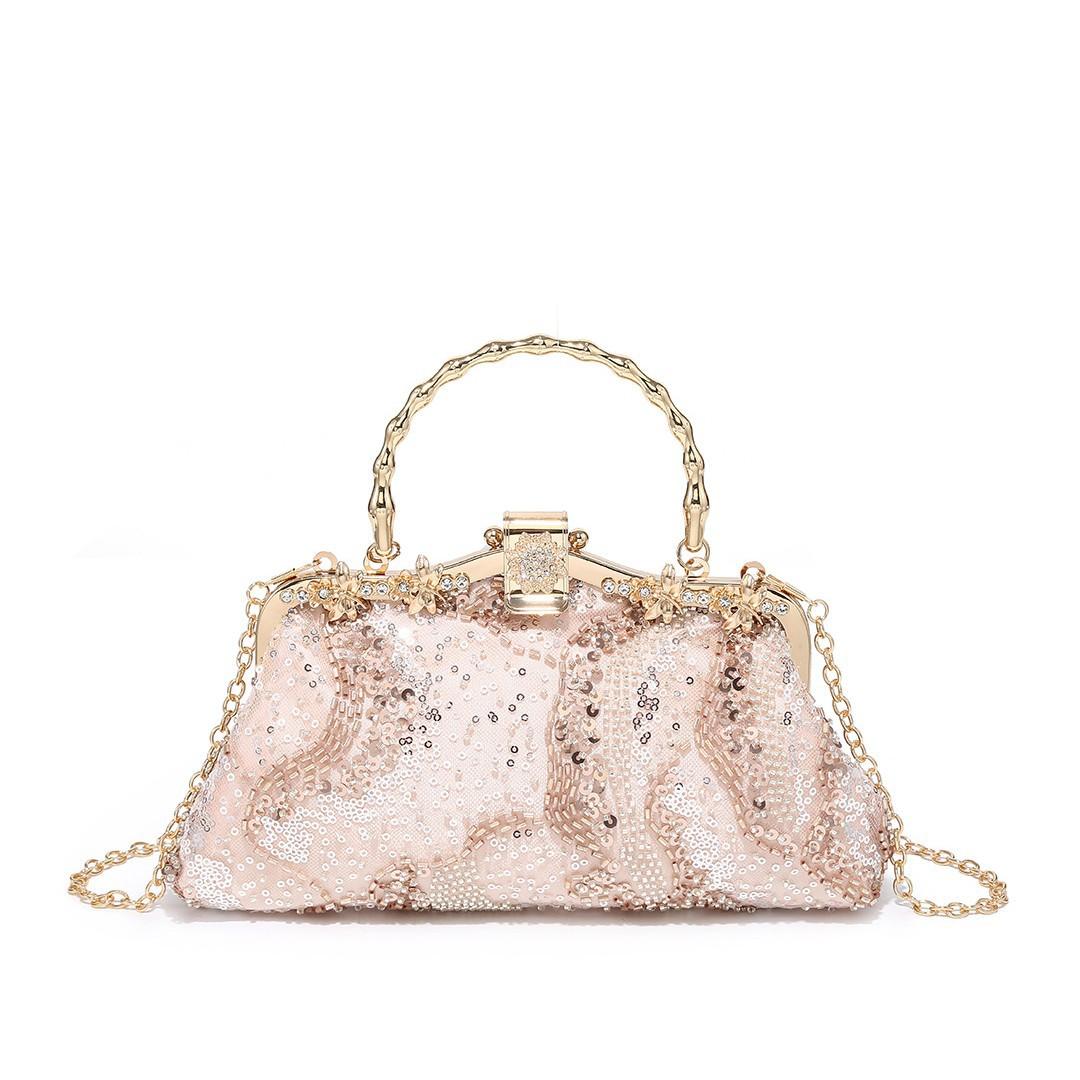 Pearl Embroidery Fashion Tote Bag Cheongsam Banquet Clutch Bag Chain Bag шампанского
Pearl Embroidery Fashion Tote Bag Cheongsam Banquet Clutch Bag Chain Bag шампанского