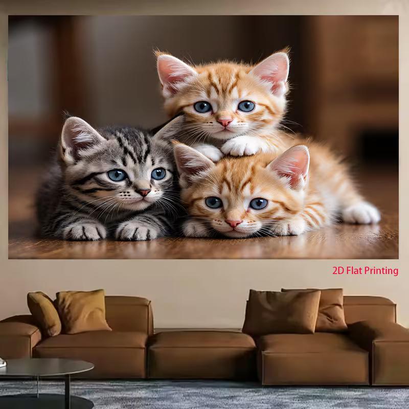 Three Cute Tabby & Orange Kittens Tapestry, Cat Lover Wall Hanging Decor 47.2x31.5inch/120*80cm
Three Cute Tabby & Orange Kittens Tapestry, Cat Lover Wall Hanging Decor 47.2x31.5inch/120*80cm