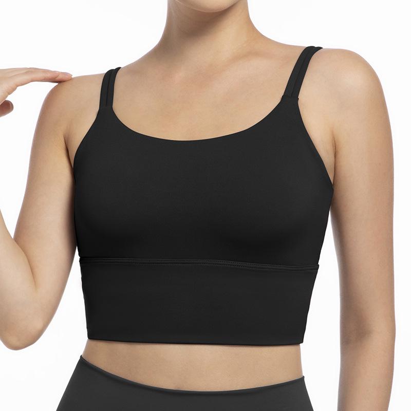 Strappy Camisole Yoga Bra with Double Shoulder Straps and Integrated Cups L (110-125 jin) чорний
Strappy Camisole Yoga Bra with Double Shoulder Straps and Integrated Cups L (110-125 jin) чорний
