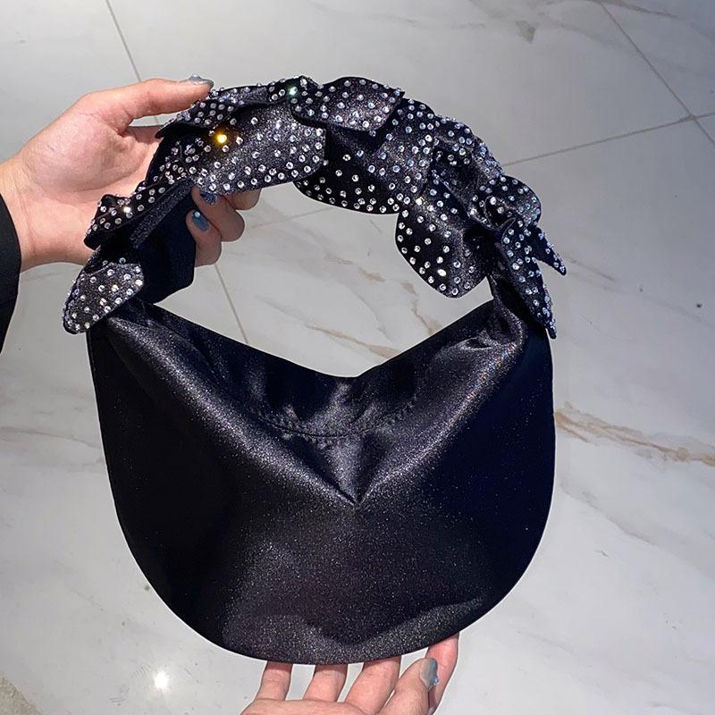 Bow dinner bag temperament silk satin lipstick handbag messenger bag чёрный
Bow dinner bag temperament silk satin lipstick handbag messenger bag чёрный