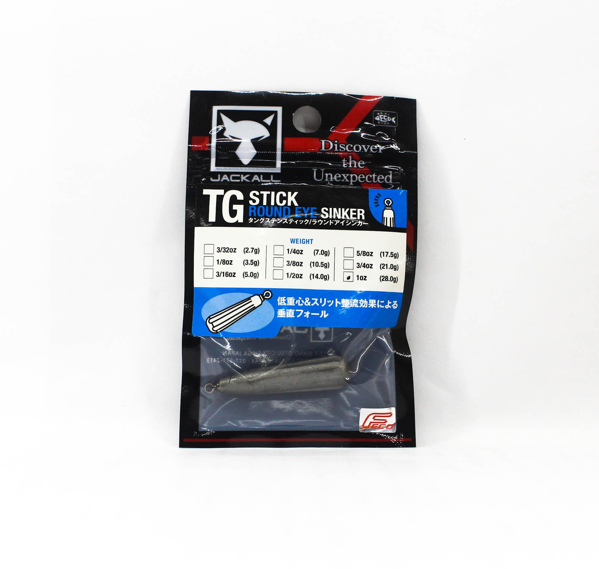 Jackall Tungsten Stick Round Eye Sinker Size 28.0 grams (1761)
Jackall Tungsten Stick Round Eye Sinker Size 28.0 grams (1761)