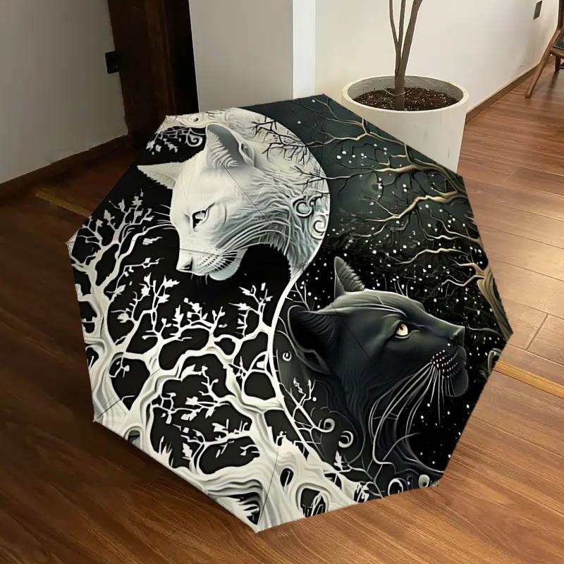 1pc Yin-Yang Cats Automatic Folding Umbrella, Portable Collapsible Design, 8-Rib Iron Frame, Outdoor Accessory yy250905116
1pc Yin-Yang Cats Automatic Folding Umbrella, Portable Collapsible Design, 8-Rib Iron Frame, Outdoor Accessory yy250905116