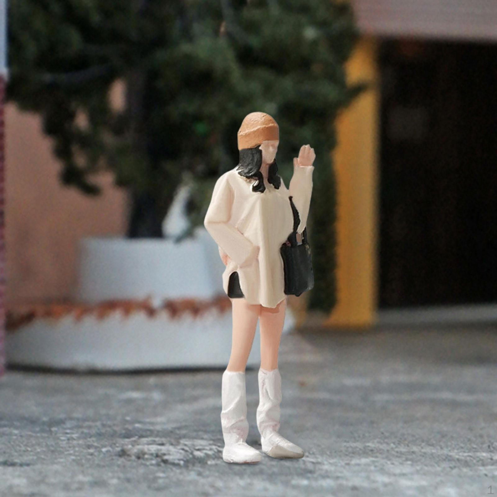 1/64 Girl Figure, Hand Painted Figurine Desktop Ornament, Train Railway Layout Decoration, S Gauge
1/64 Girl Figure, Hand Painted Figurine Desktop Ornament, Train Railway Layout Decoration, S Gauge