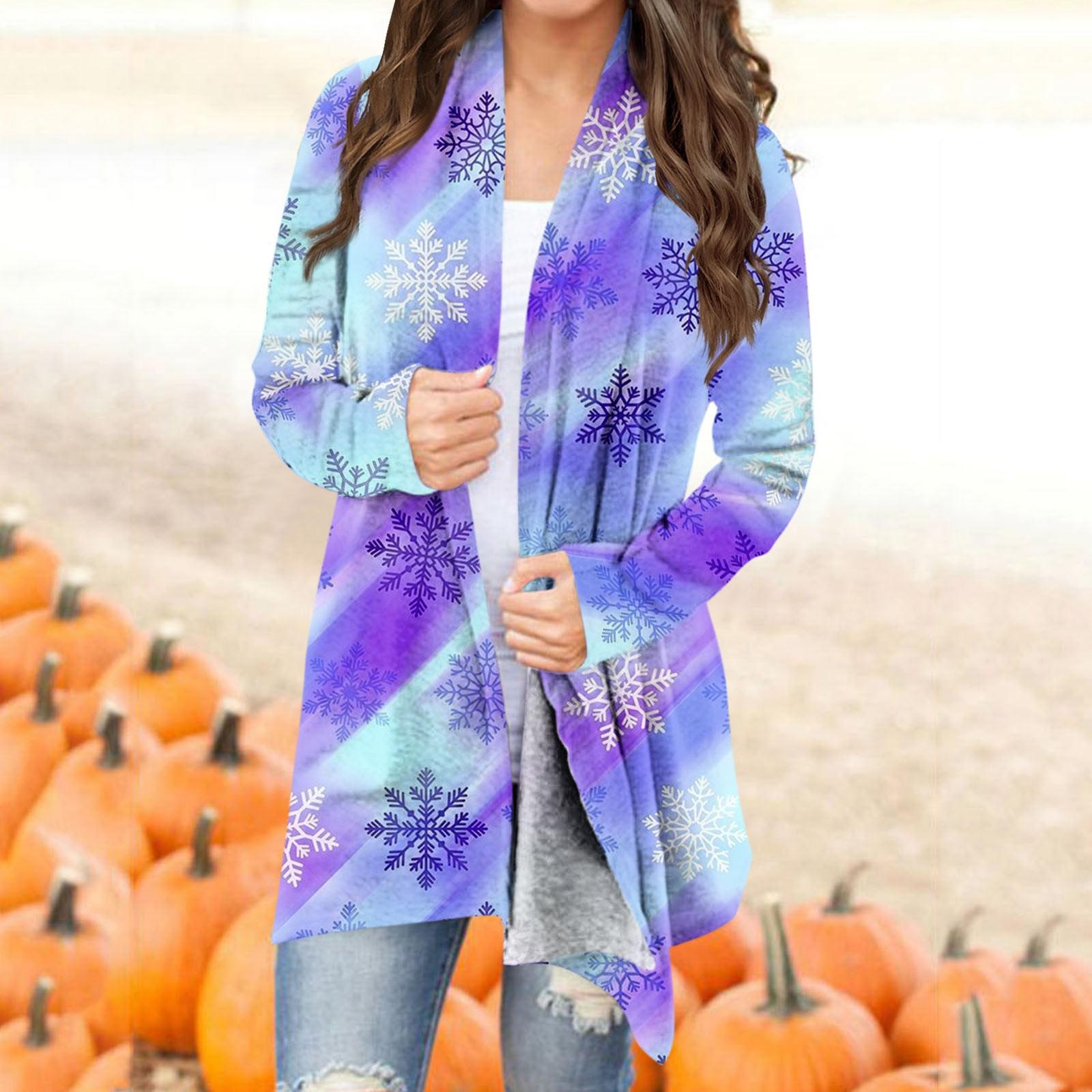 Женская модная рождественская куртка с принтом, повседневный кардиган с длинным рукавом, пальто S
Женская модная рождественская куртка с принтом, повседневный кардиган с длинным рукавом, пальто S