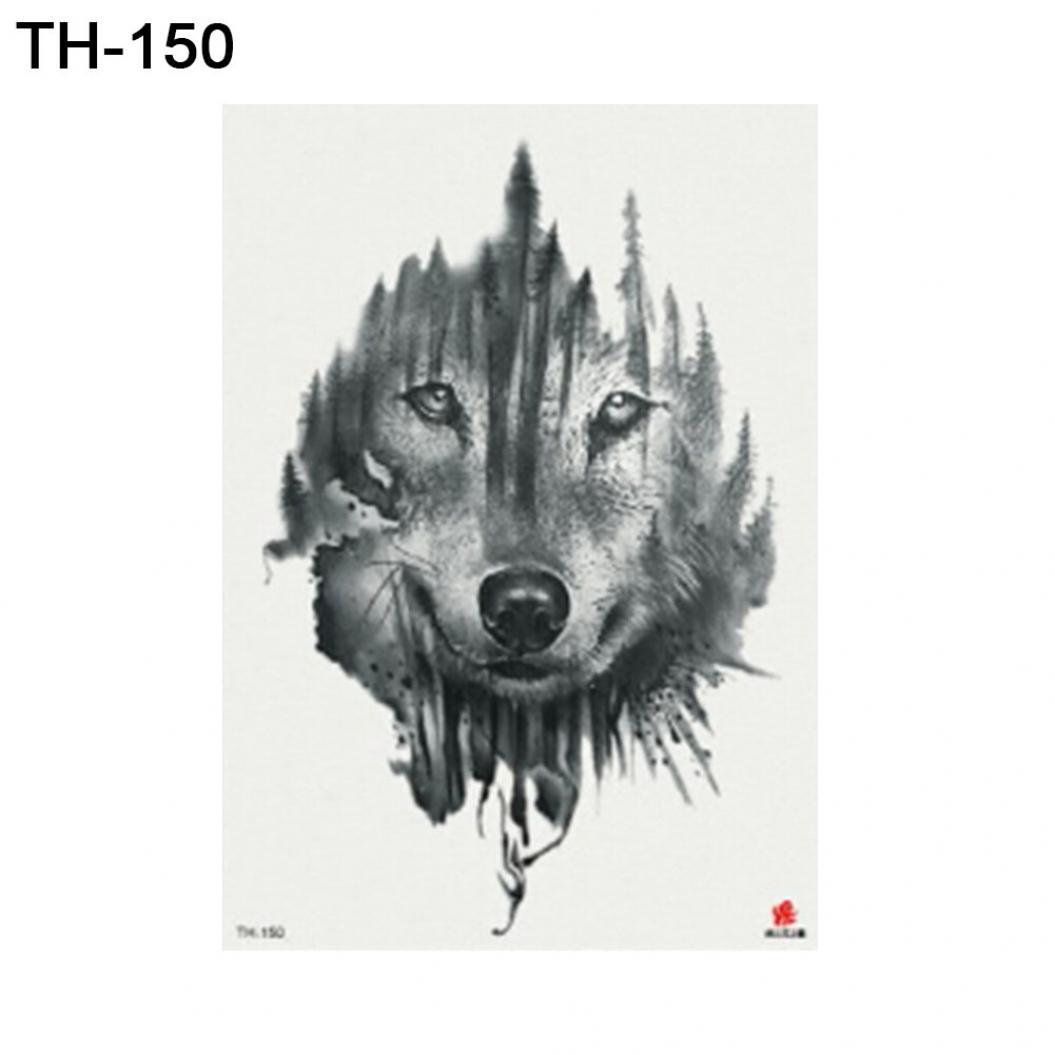 Животное Собака Медведь Рука Плечо Водонепроницаемая Временная Поддельная Татуировка Наклейка Подарок