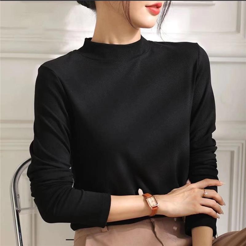 Women s High-Neck Threaded Mid-Neck Top - Versatile, Warm Solid Color Shirt for Autumn/Winter Fashion Small
Women s High-Neck Threaded Mid-Neck Top - Versatile, Warm Solid Color Shirt for Autumn/Winter Fashion Small
