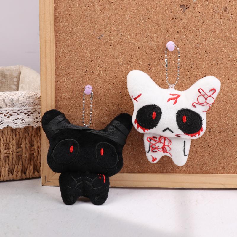 1Pair Black White Injured Broken Ghost Plush Keychain Halloween Cartoon Stuffed Doll Keyring Bag Pendant Couple Decoration 2Pcs
1Pair Black White Injured Broken Ghost Plush Keychain Halloween Cartoon Stuffed Doll Keyring Bag Pendant Couple Decoration 2Pcs