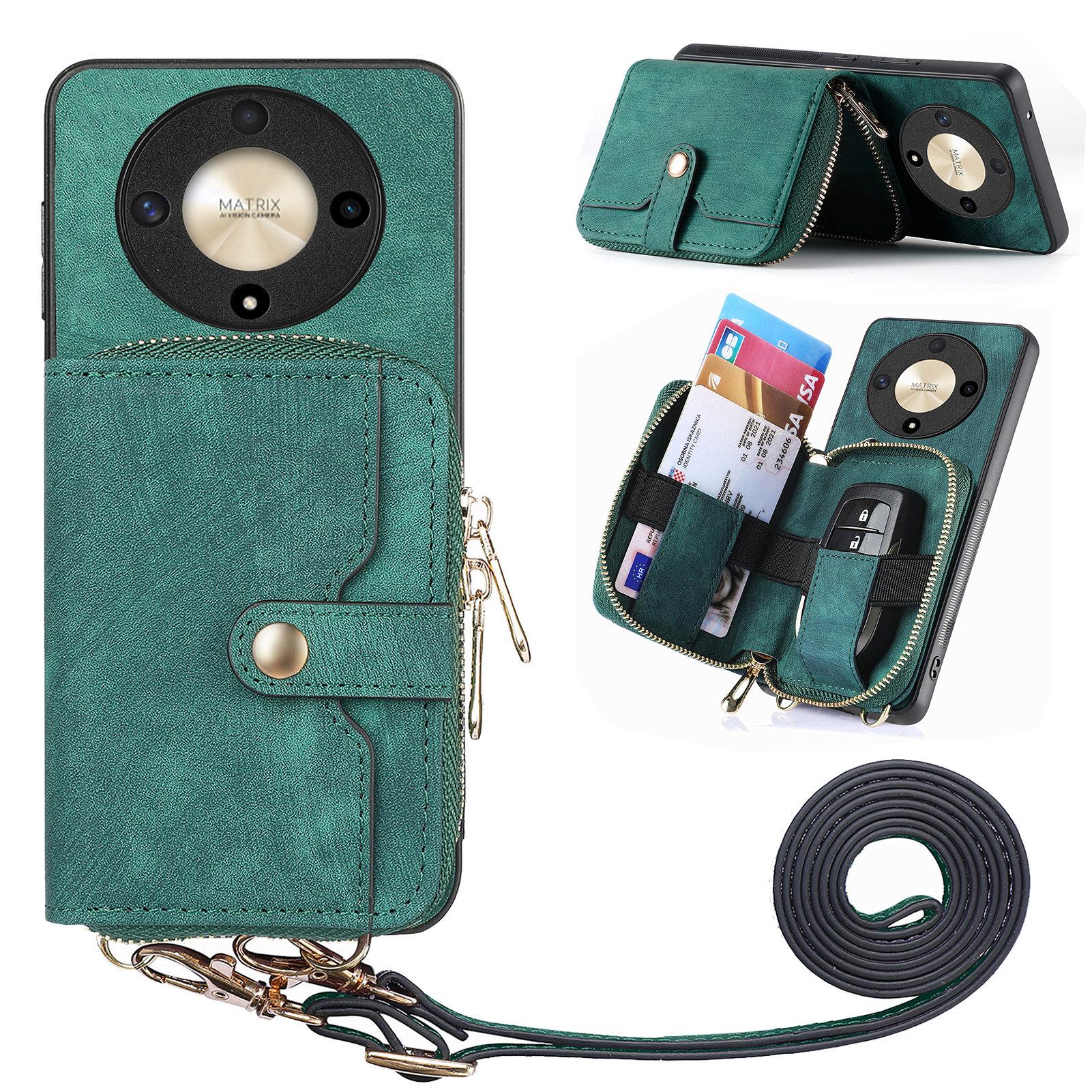 Для Honor Magic6 Lite 5G/X9b 5G Чехол Ipper Держатель для карт PU Кожа Задняя крышка телефона с длинным ремешком Green
Для Honor Magic6 Lite 5G/X9b 5G Чехол Ipper Держатель для карт PU Кожа Задняя крышка телефона с длинным ремешком Green