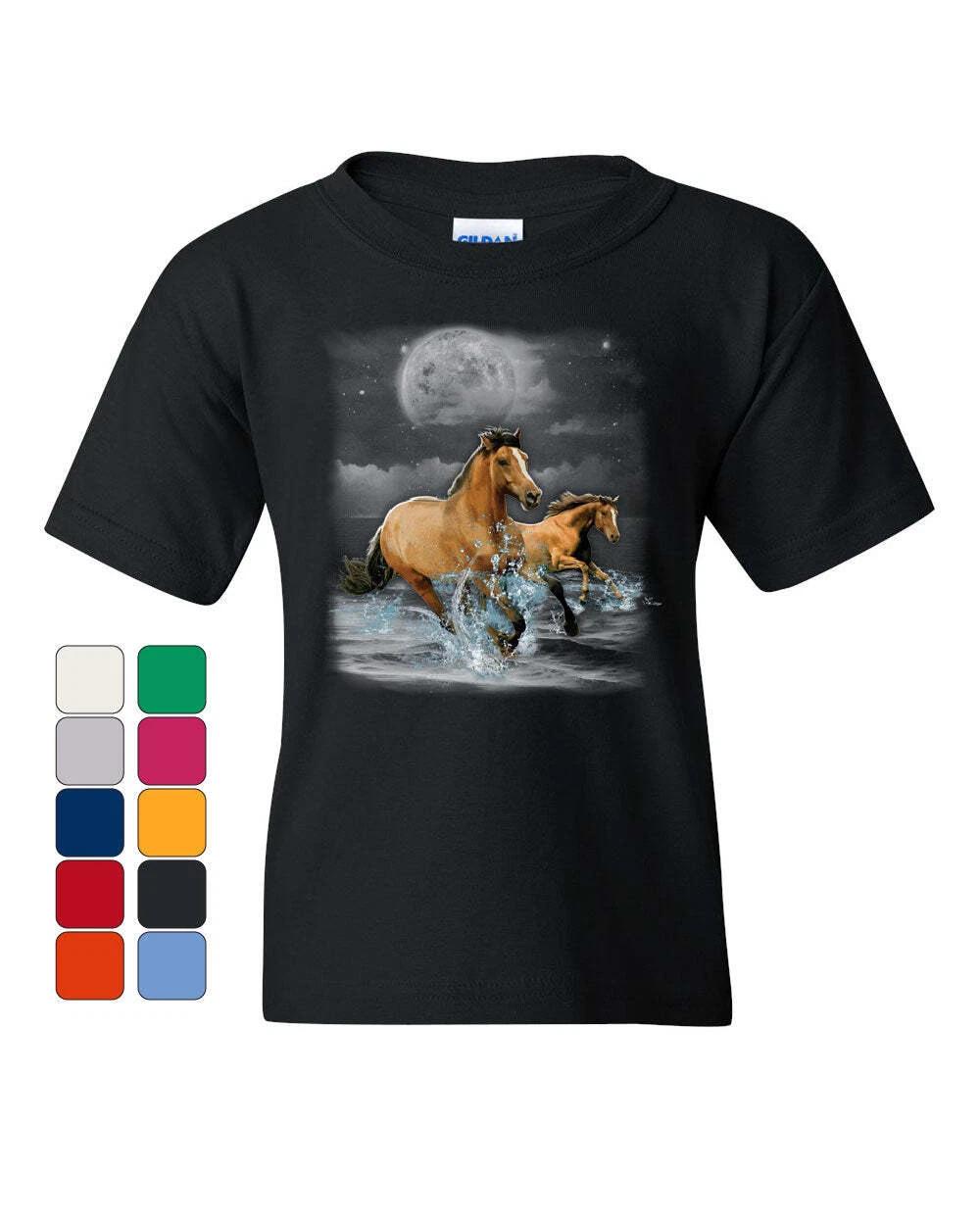 Running Wild Horses Youth kids boys T-Shirt Wildlife Mustangs Nature Animals Kids Tee 160
Running Wild Horses Youth kids boys T-Shirt Wildlife Mustangs Nature Animals Kids Tee 160
