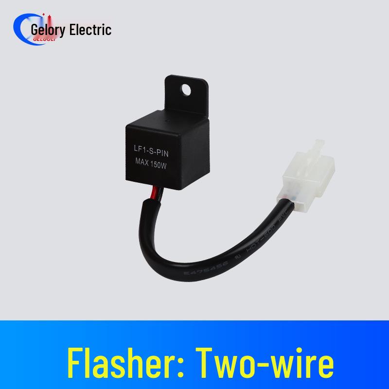 12V 150W Two-Wire LED Turn Signal Flasher Relay with Terminals for Cars and Motorcycles
12V 150W Two-Wire LED Turn Signal Flasher Relay with Terminals for Cars and Motorcycles