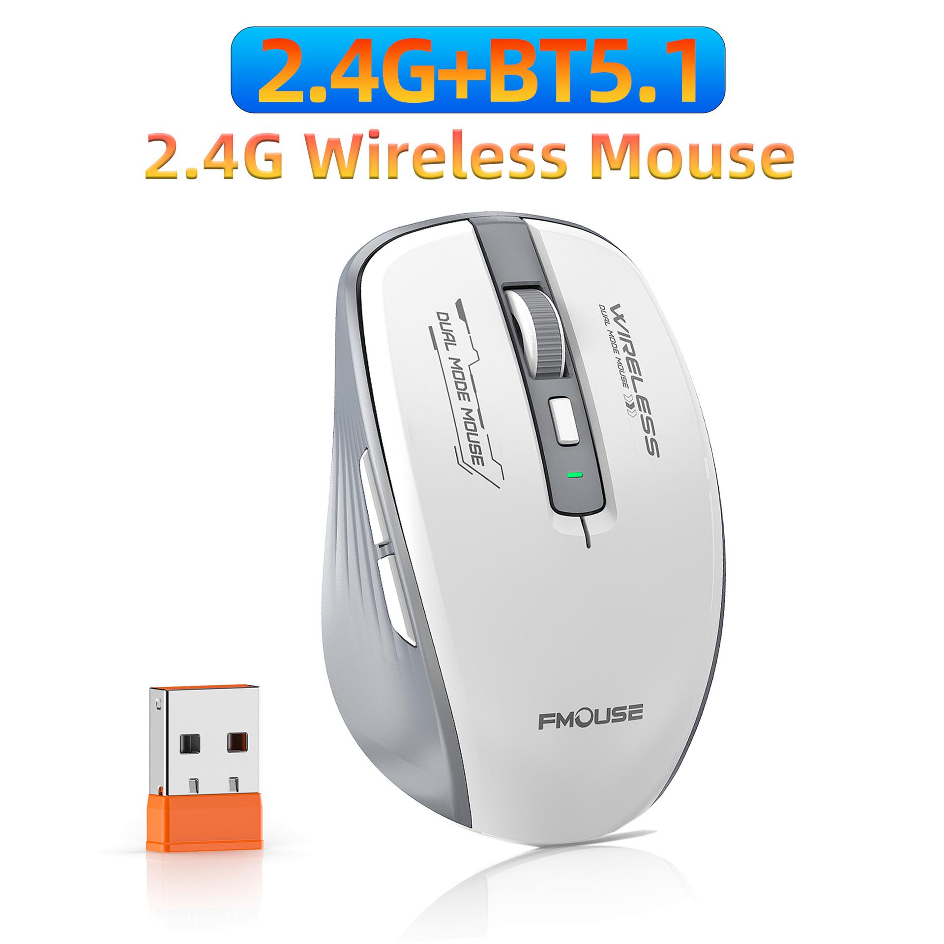 Silent Dual-Mode Wireless Mouse, 2.4G+BT5.1, 2400DPI Adjustable for Office and Laptop
Silent Dual-Mode Wireless Mouse, 2.4G+BT5.1, 2400DPI Adjustable for Office and Laptop