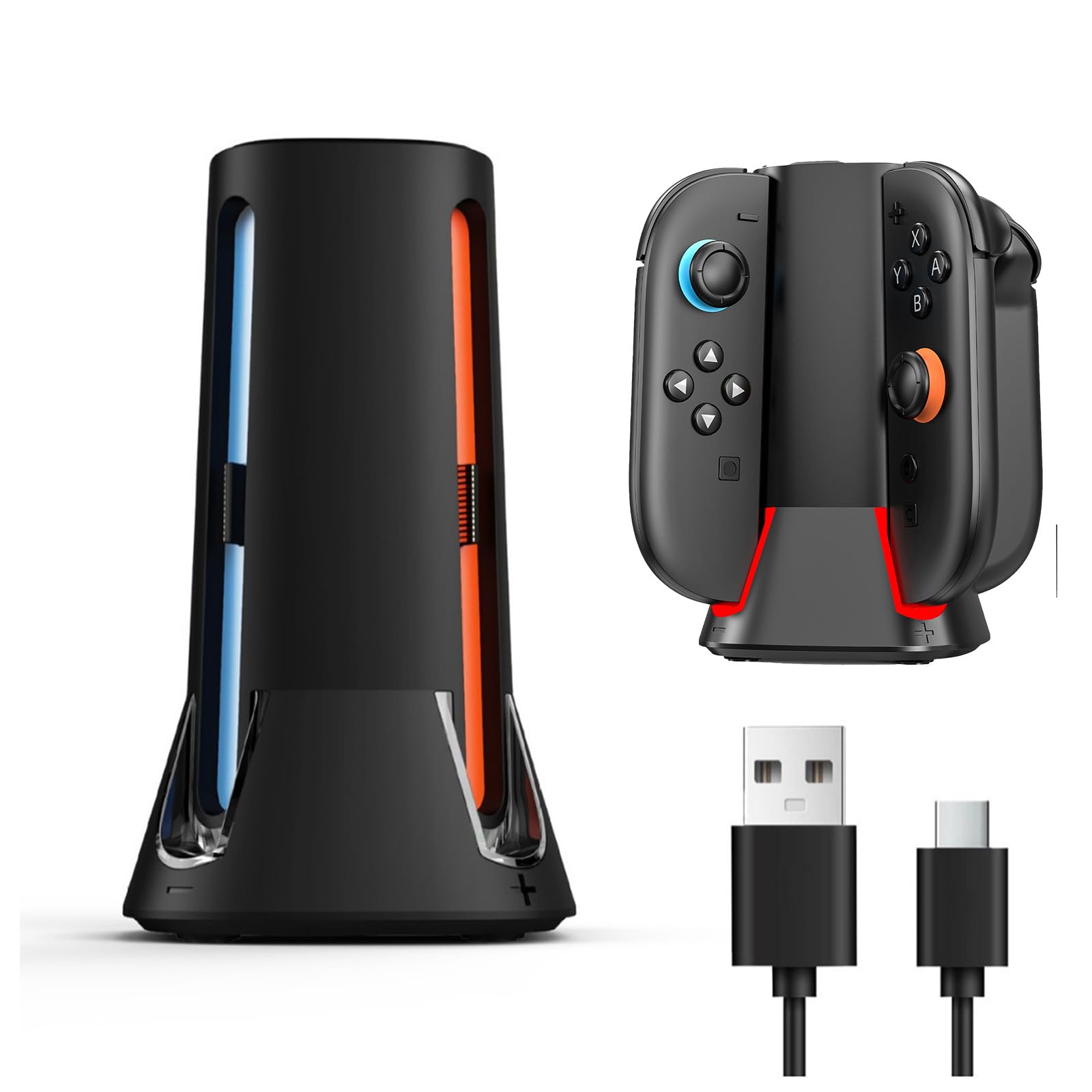 Совместимое зарядное устройство для Switch 2 для 4 легких и для зарядки игровых аксессуаров Switch, Joy-Con Joy-Cons одновременно, тонкое, черное, Joy-Con
Совместимое зарядное устройство для Switch 2 для 4 легких и для зарядки игровых аксессуаров Switch, Joy-Con Joy-Cons одновременно, тонкое, черное, Joy-Con