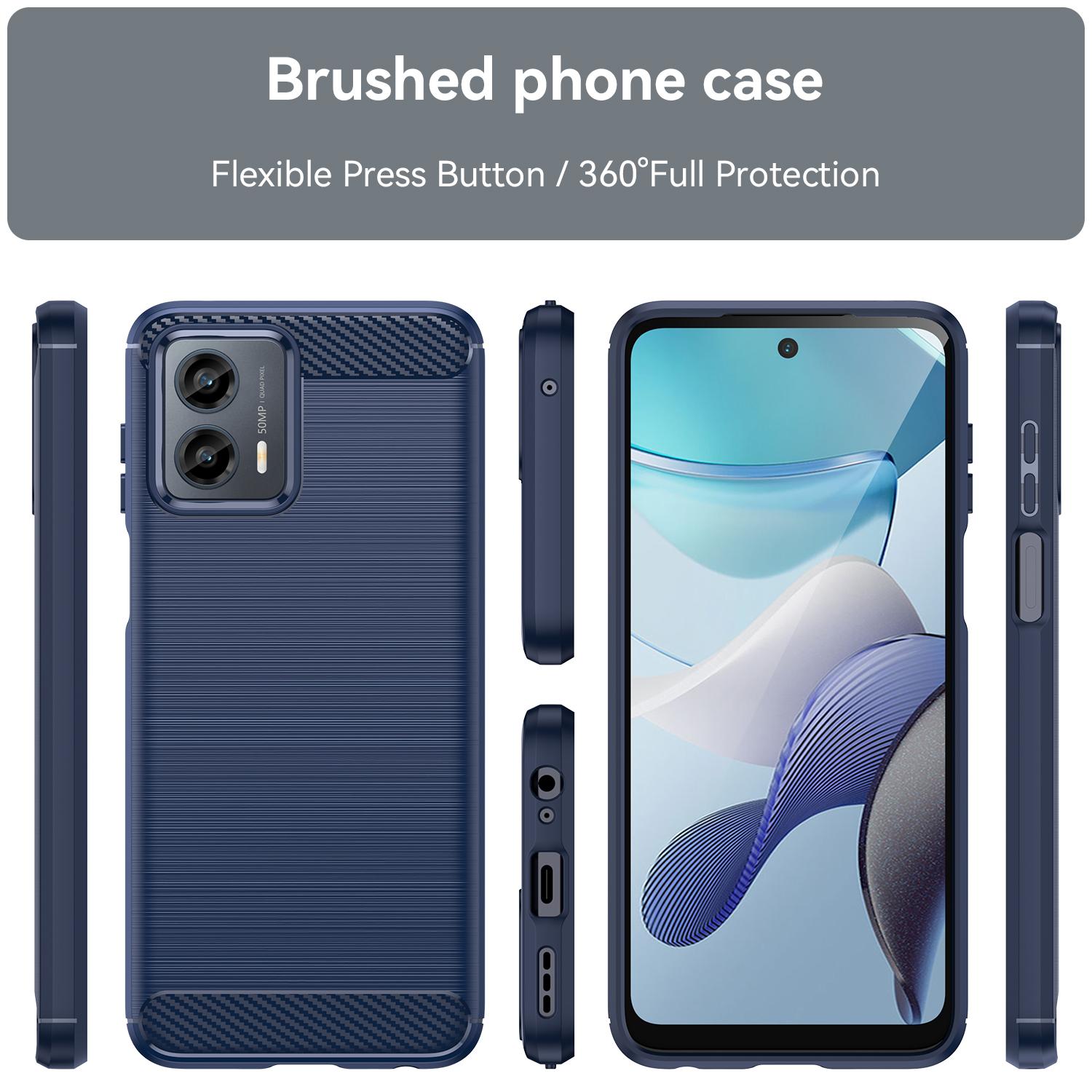 Brushed Carbon Fiber Texture Phone Shell for Motorola Moto G 5G (2023),Drop Protection Mobile Phone Case Cover Blue
Brushed Carbon Fiber Texture Phone Shell for Motorola Moto G 5G (2023),Drop Protection Mobile Phone Case Cover Blue